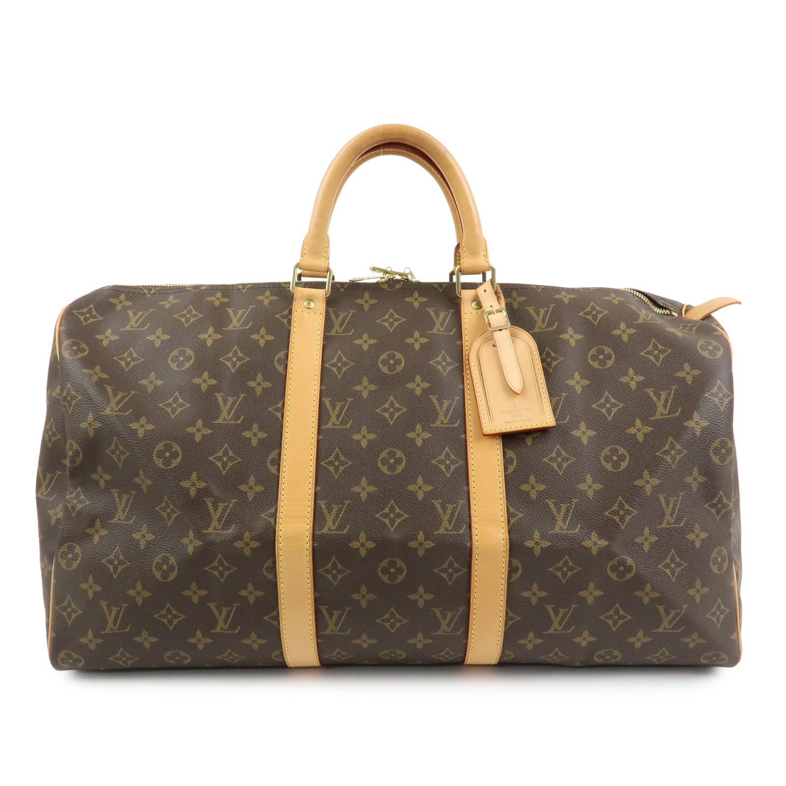 Louis Vuitton Monogram Keep All 50 Boston Bag Brown M41426