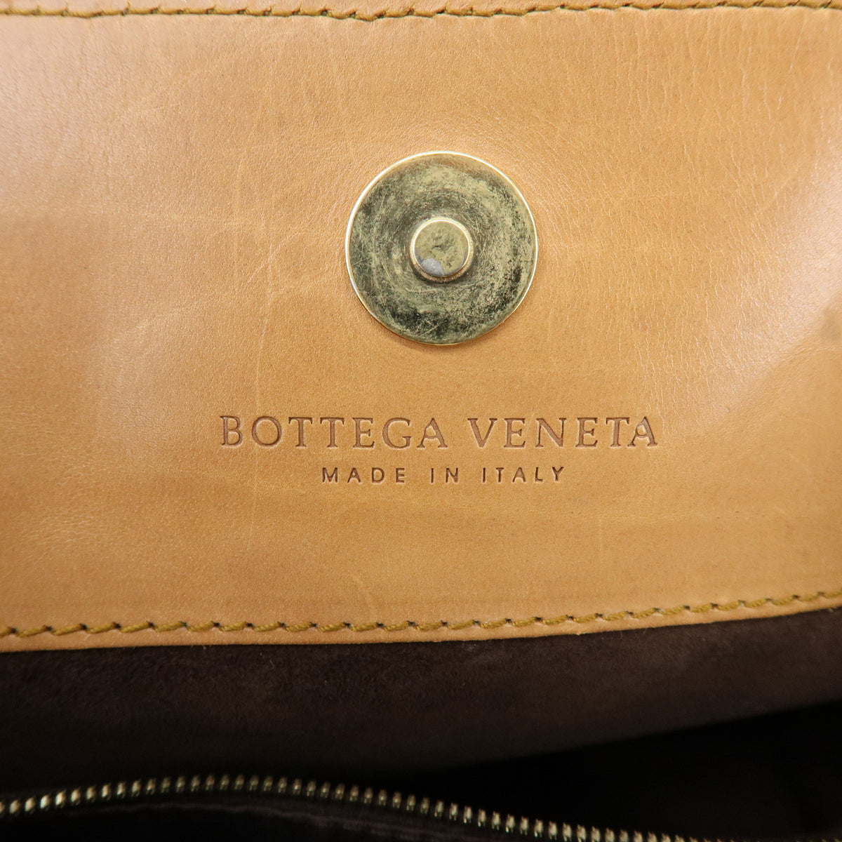 BOTTEGA VENETA Intrecciato Leather Tote Bag Brown 10691006161NAT
