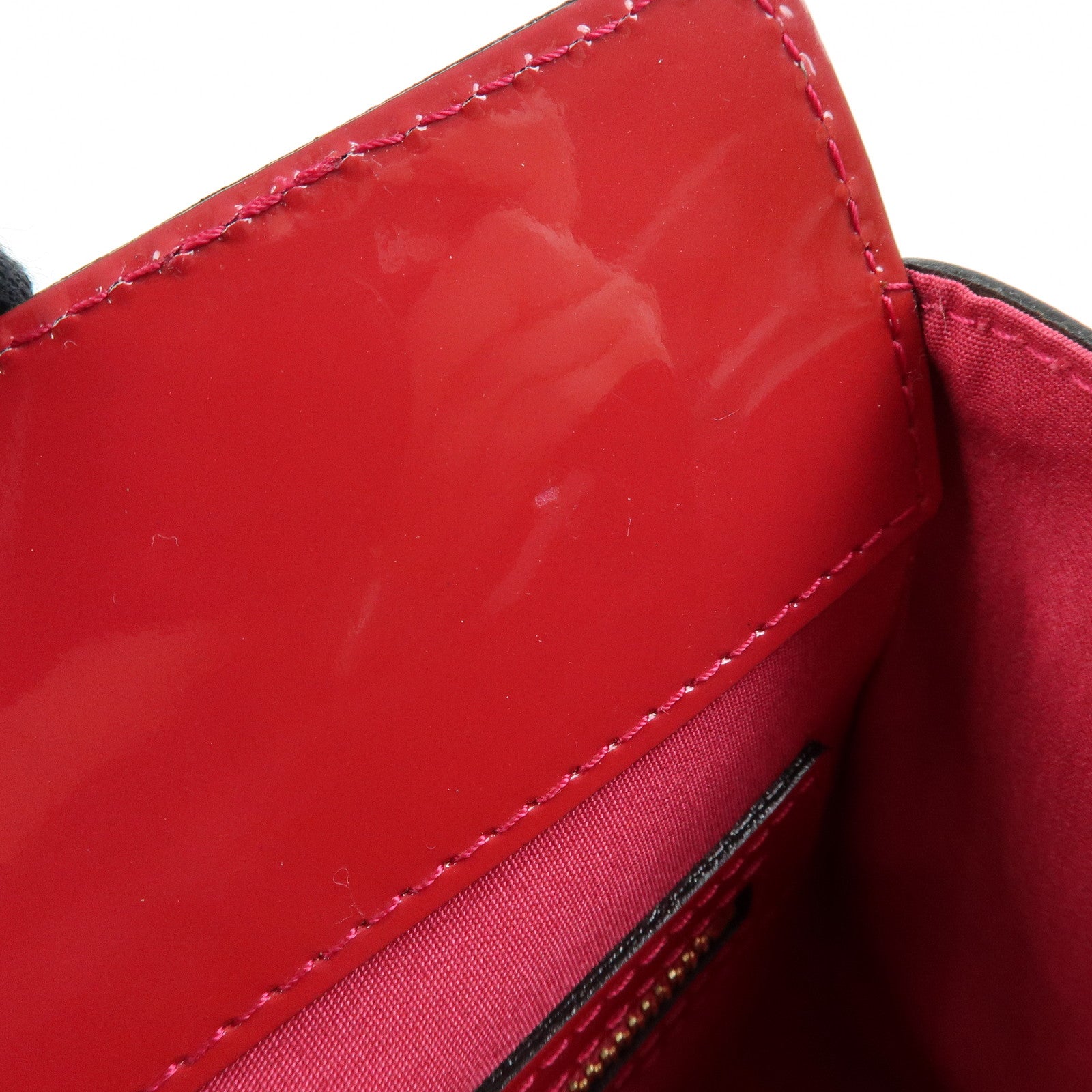 Louis Vuitton Monogram Vernis Catalina BB Hand Bag Rose Indien M90016