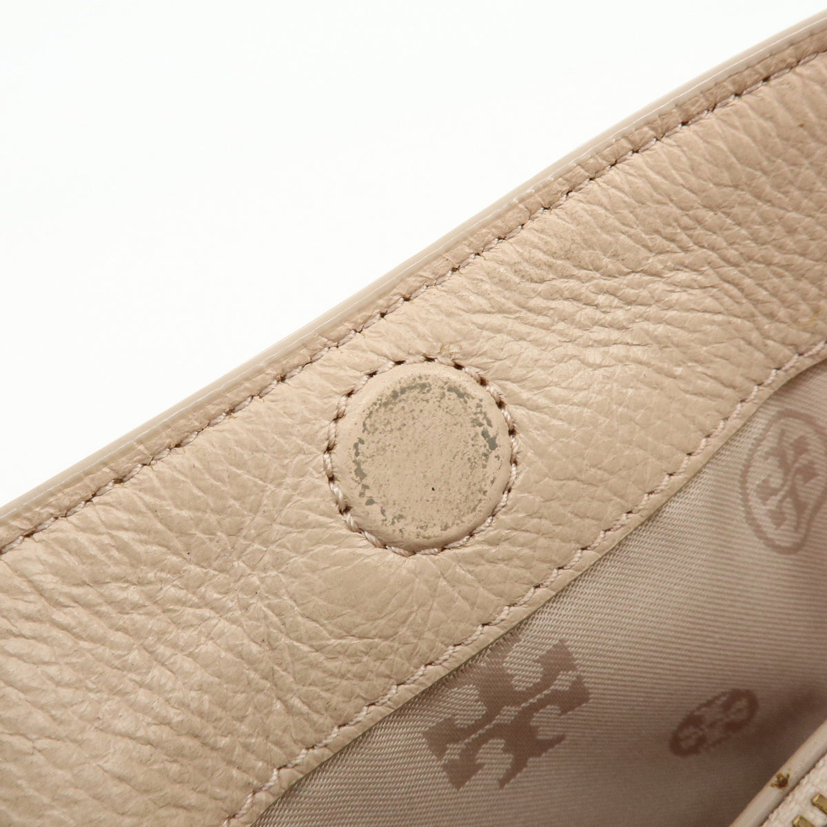 TORY BURCH Logo Britten Leather Chain Shoulder Bag Tote Bag Pink