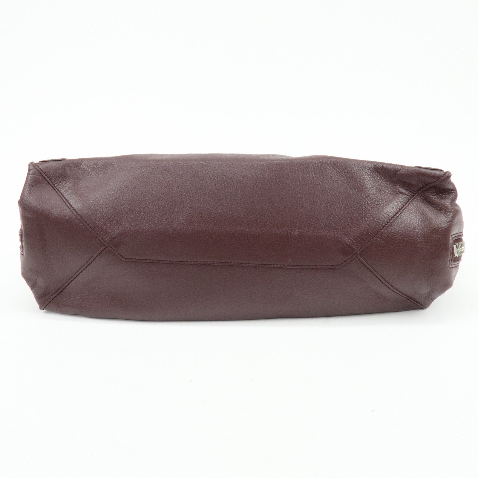 BALENCIAGA The Paper Leather Tote Bag Shoulder Bag Bordeaux 357331