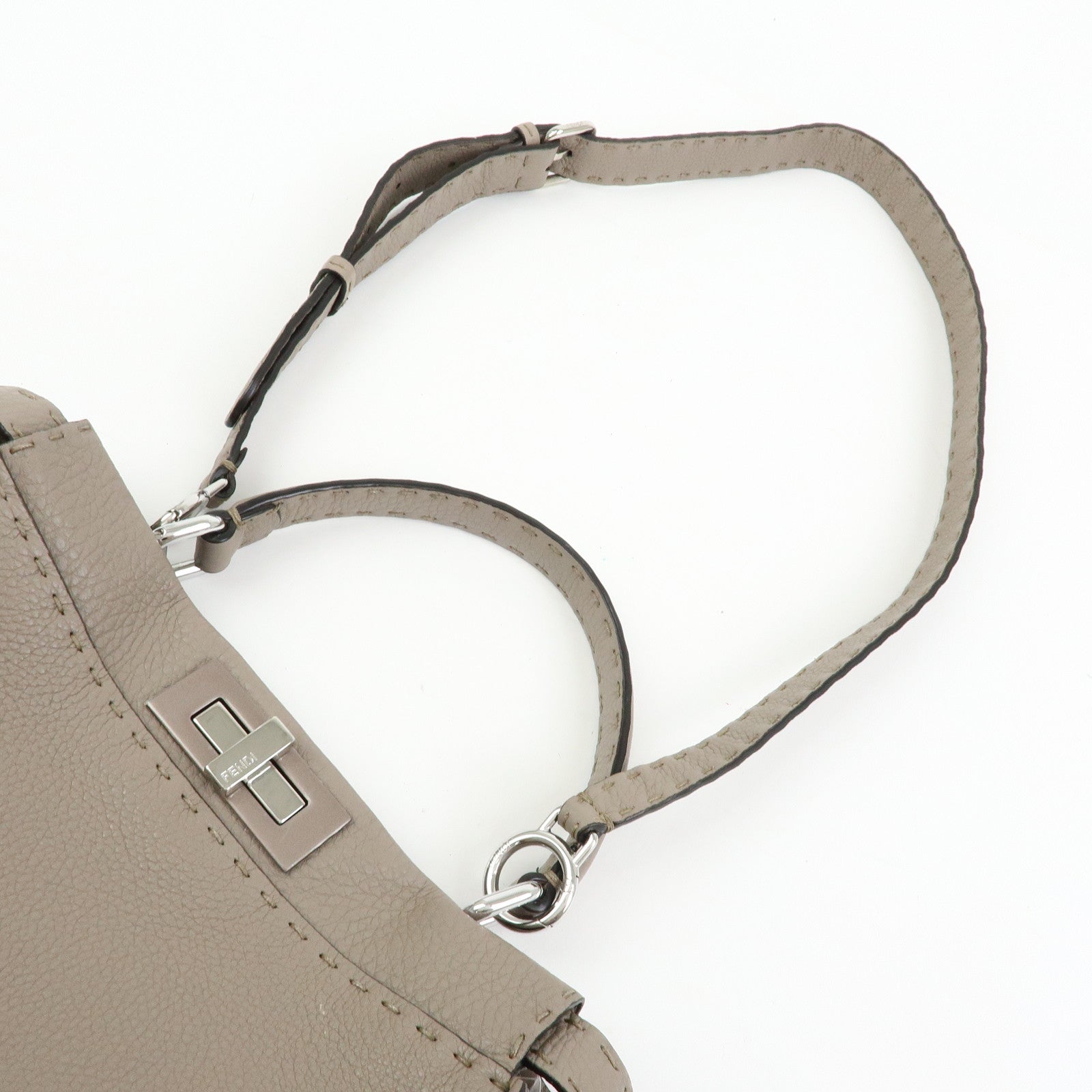 FENDI Peekaboo Medium Celleria 2Way Bag Hand Bag Shoulder Bag 8BN290