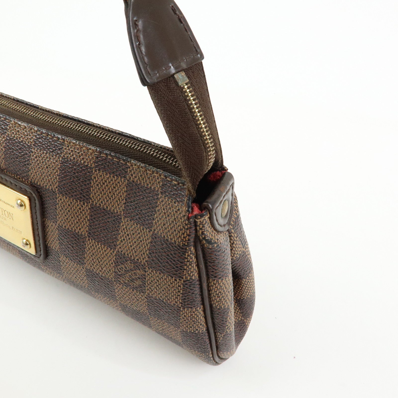 Louis Vuitton Damier Ebene Eva 2Way Hand Bag Chain Shoulder Bag N55213