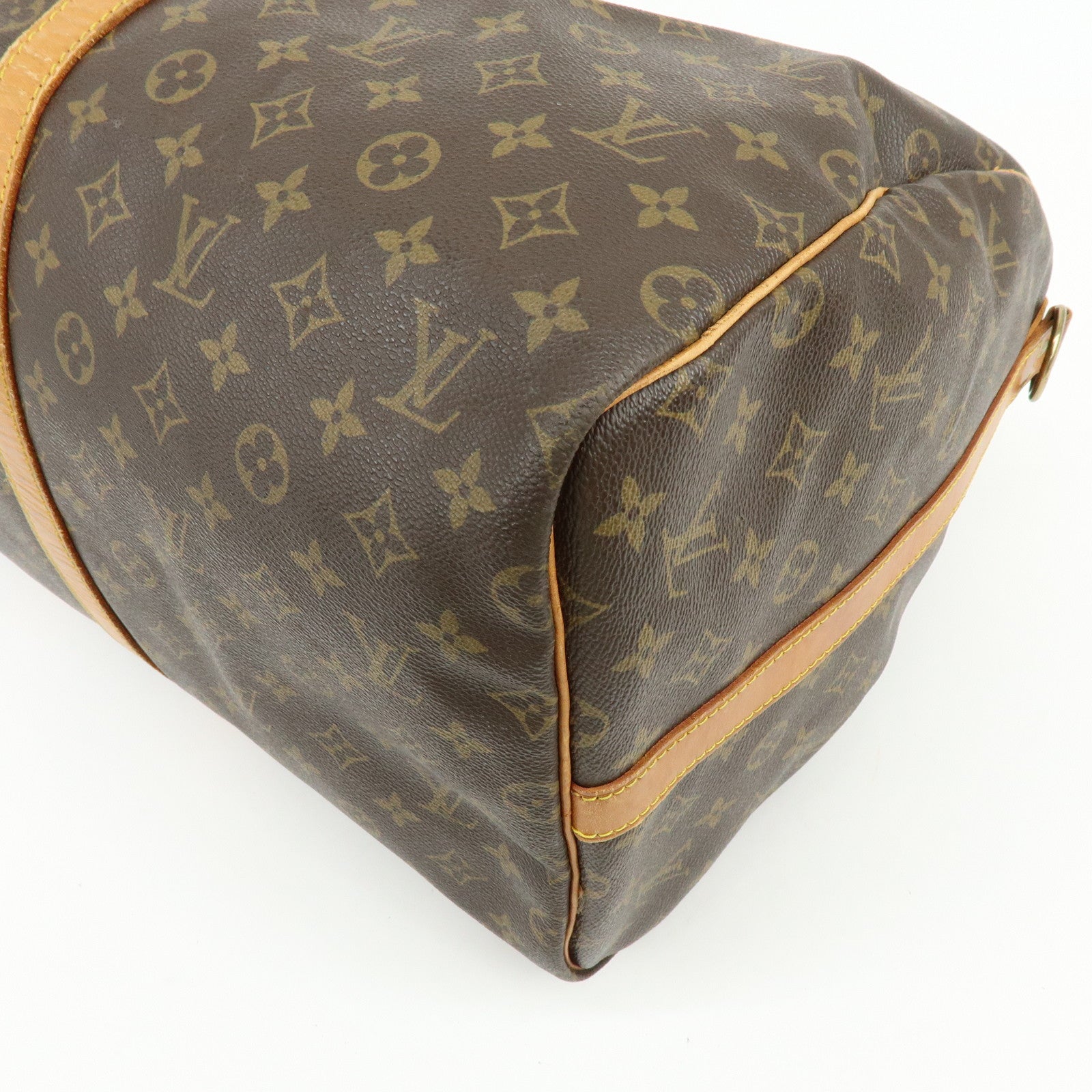 Louis Vuitton Monogram Keep All 55 Bandouliere Boston Bag Brown M56714