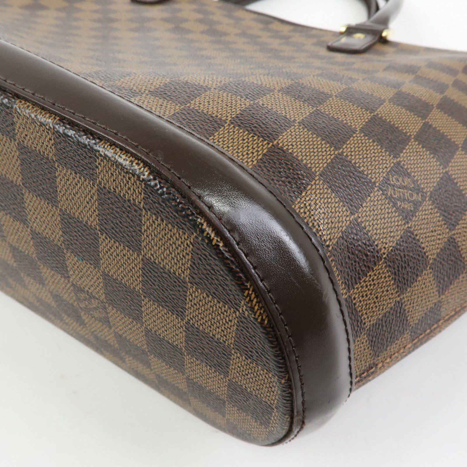 Louis Vuitton Damier Canvas Leather Manosque GM Hand Bag N51120