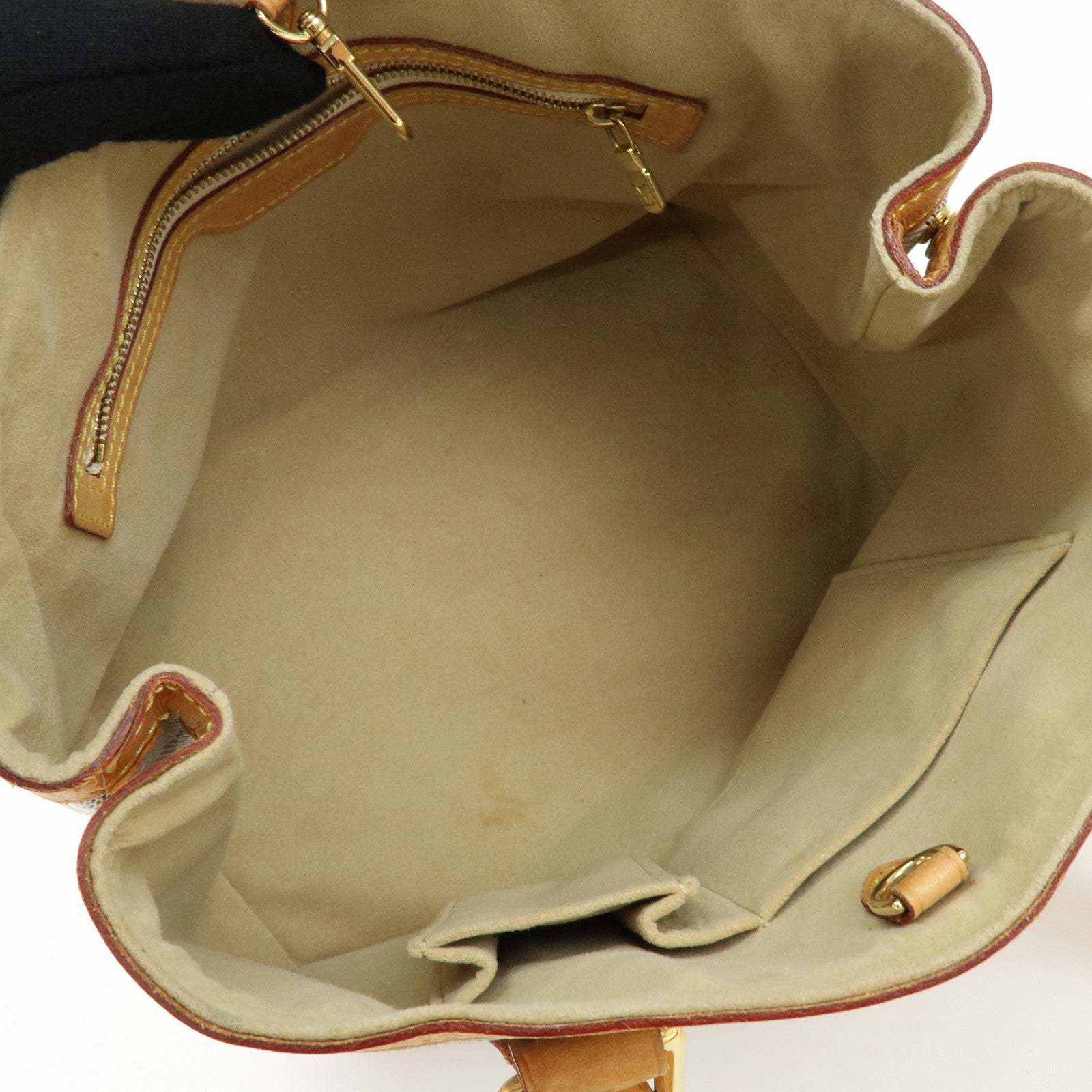 Louis Vuitton Damier Azur Hampstead PM Hand Bag Ivory N51207