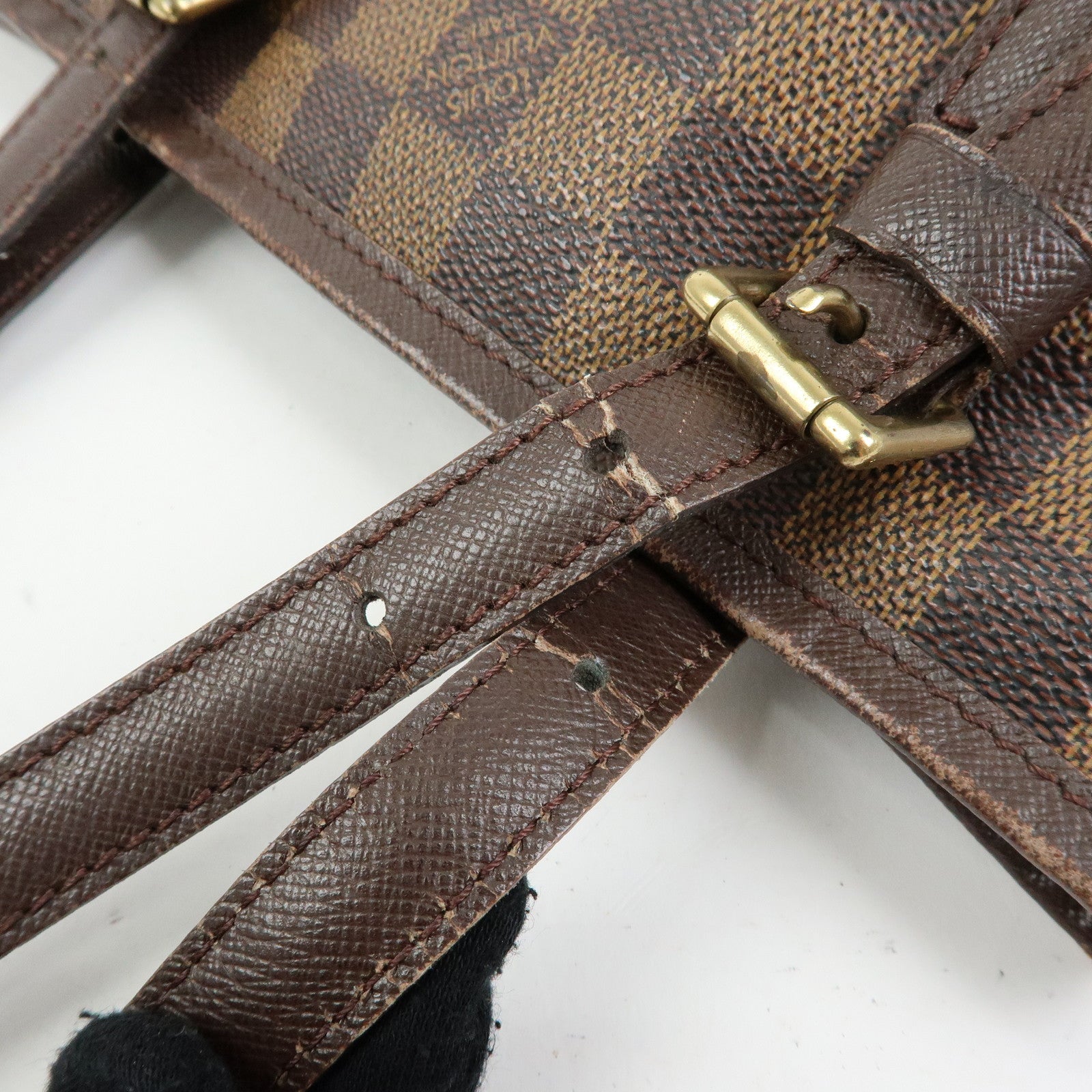 Louis Vuitton Damier Ebene Marais Tote Bag Hand Bag Brown N42240