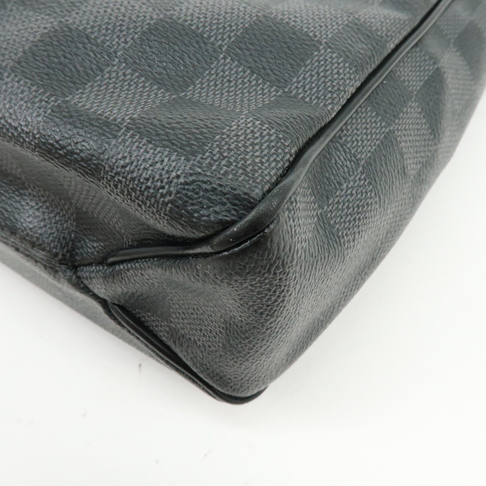 Louis Vuitton Damier Graphite District PM Shoulder Bag Noir N41260