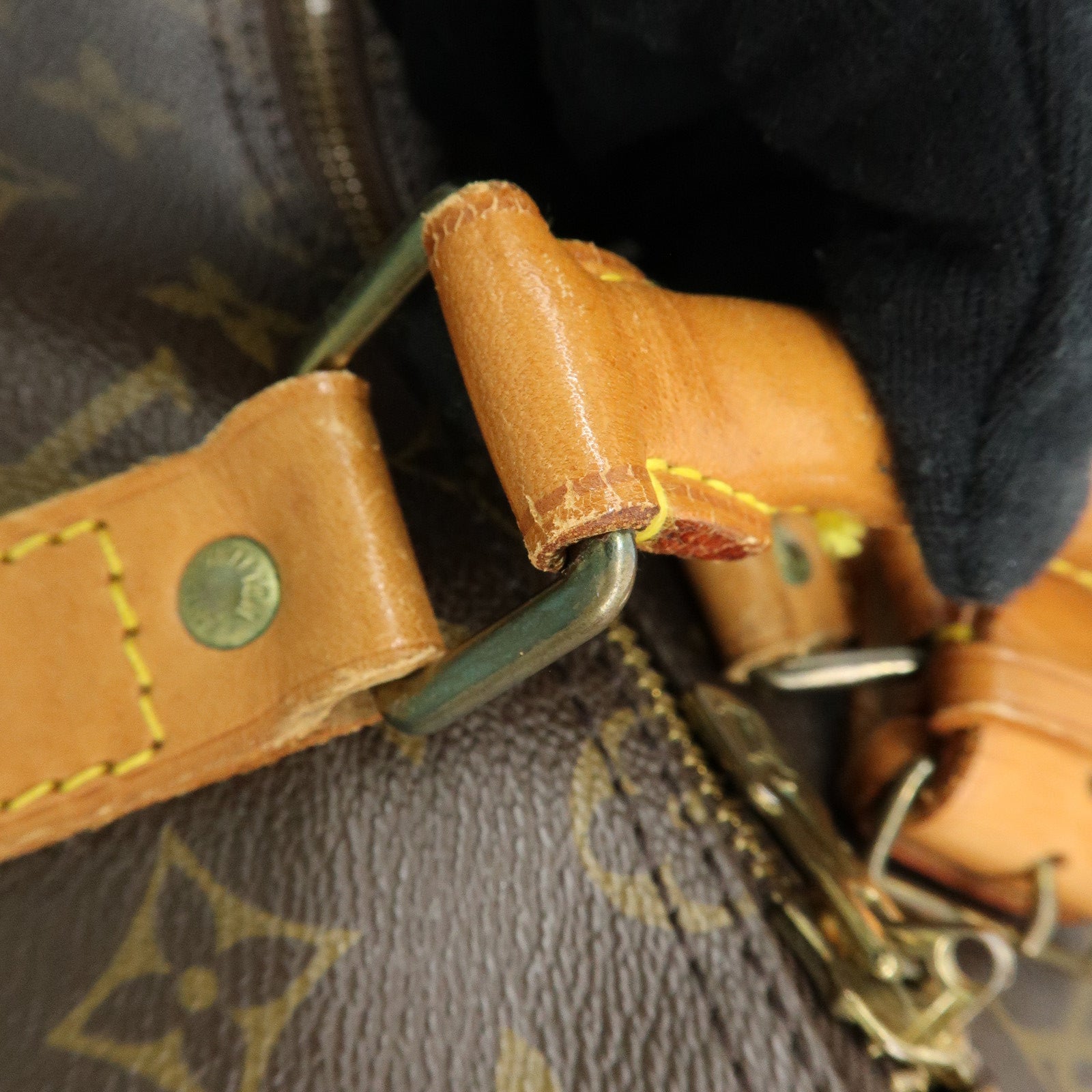 Louis Vuitton Monogram Keep All 55 Bandouliere Boston Bag Brown M56714