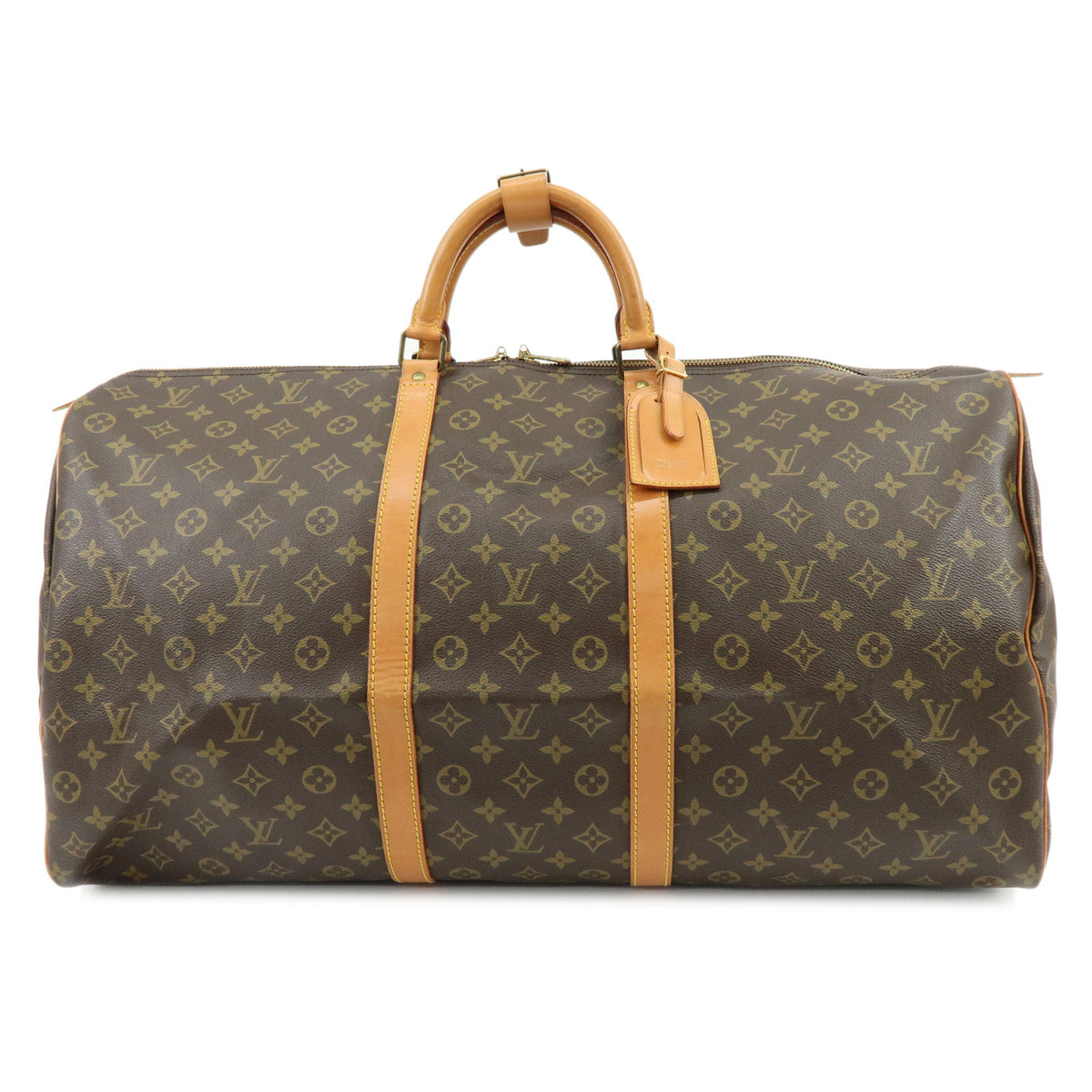 Louis Vuitton Monogram Keep All 60 Boston Bag Brown M41422