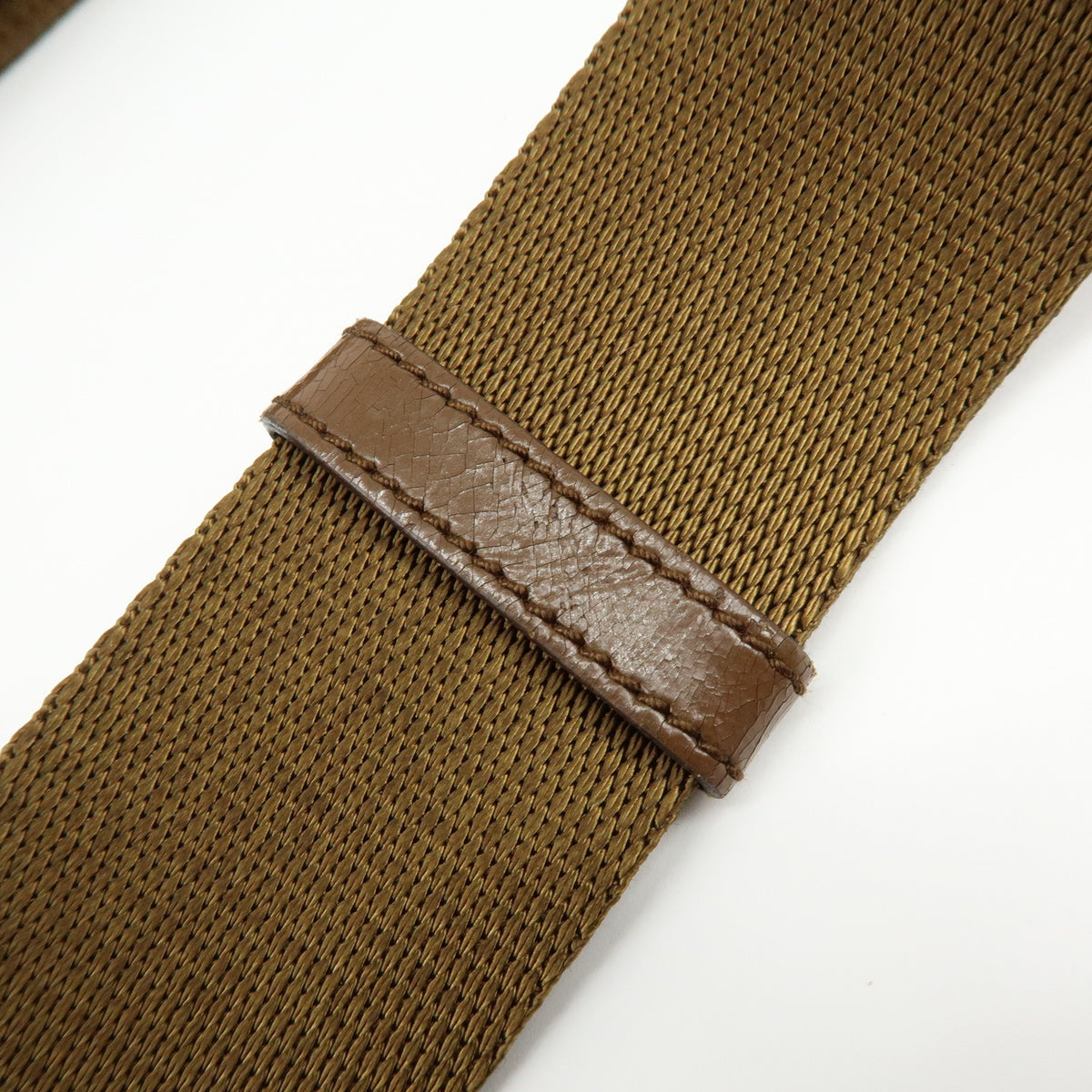 PRADA Triangle Logo Nylon Shoulder Bag Crossbody Bag Khaki
