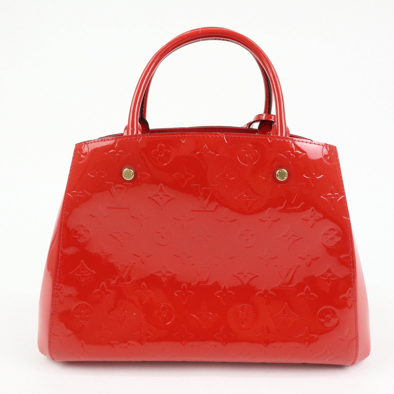 Louis Vuitton Monogram Vernis Montaigne MM 2Way Bag Cerise M50167