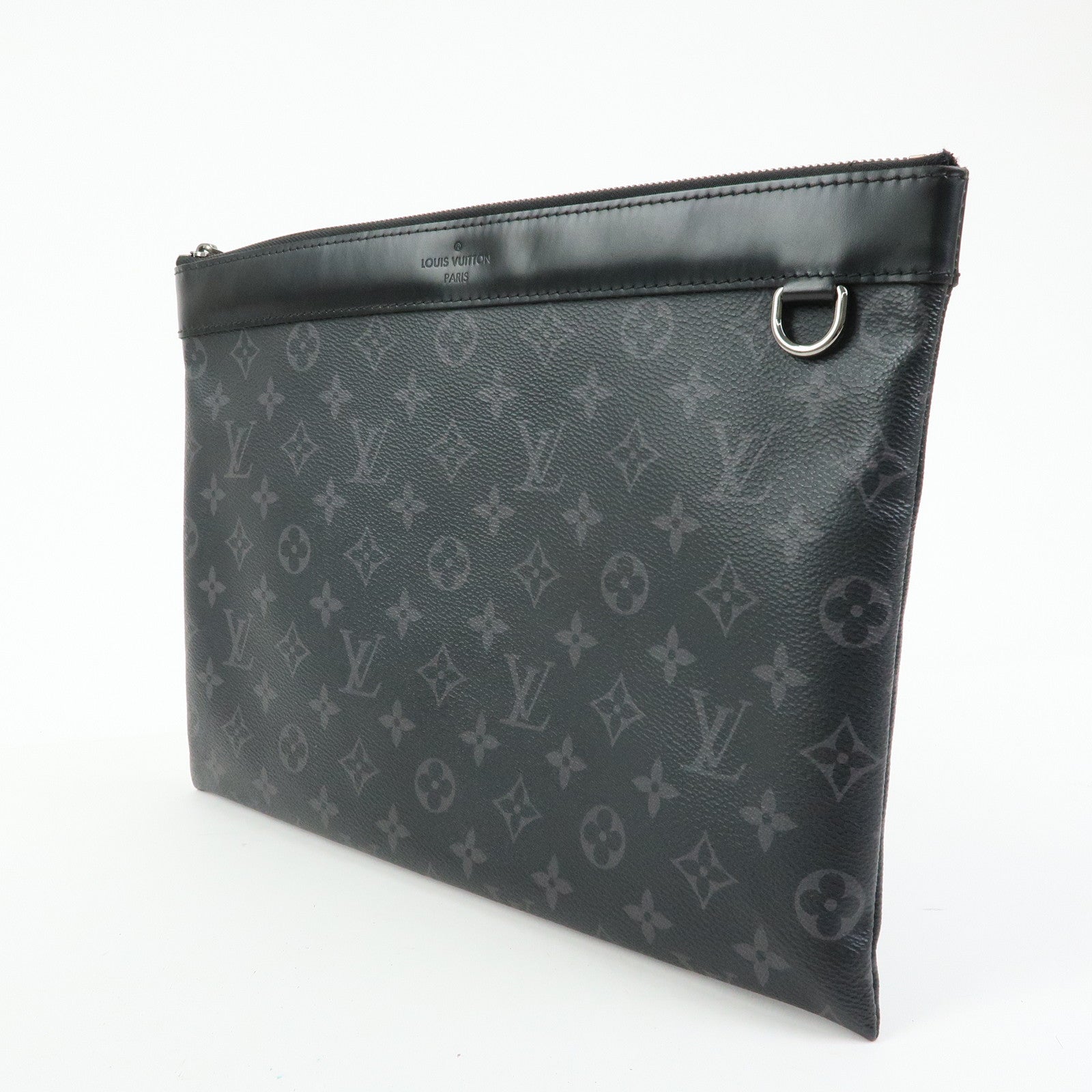 Louis Vuitton Monogram Eclipse Pochette Discovery Clutch Bag M62291