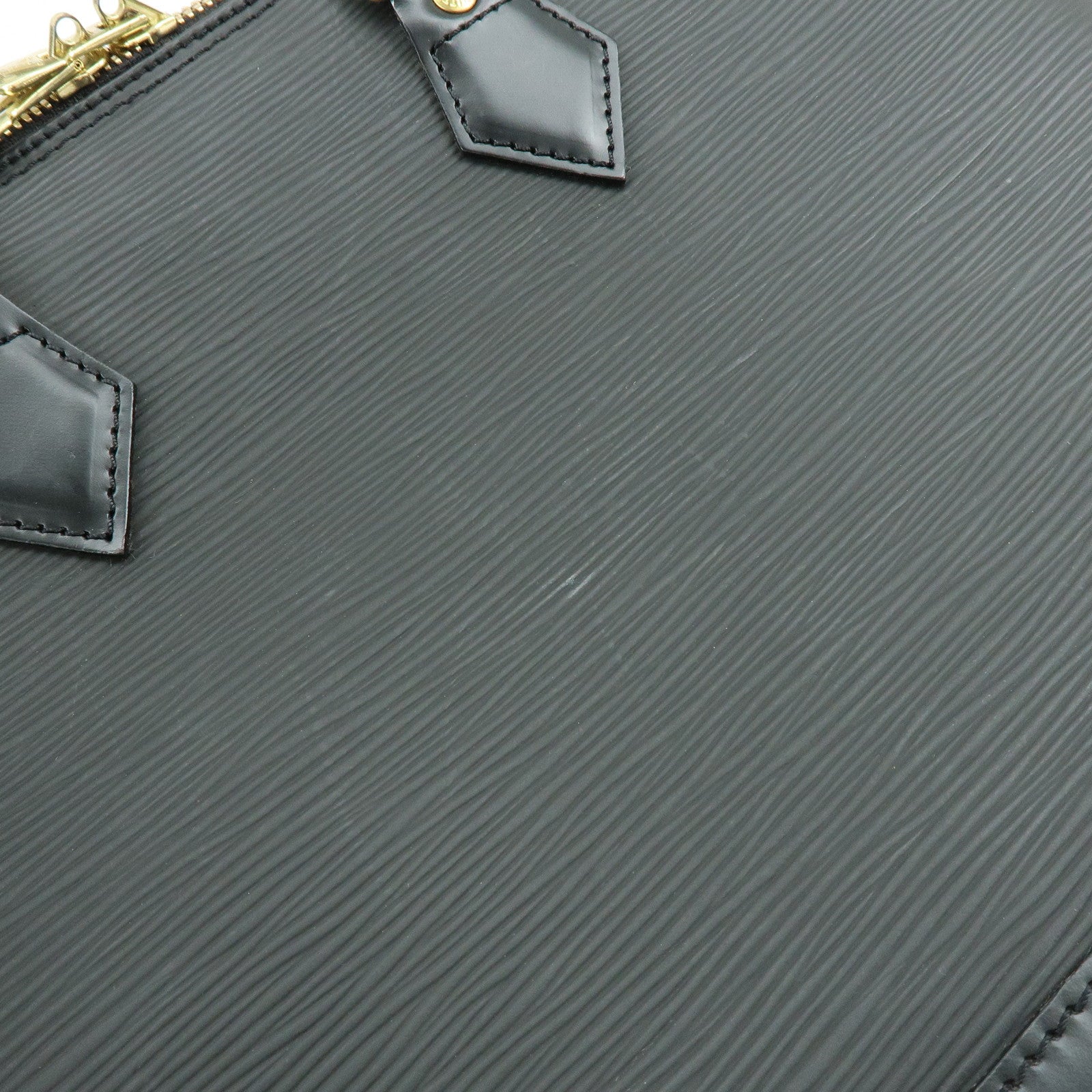 Louis Vuitton Epi Alma PM Leather Hand Bag Noir Black M52142