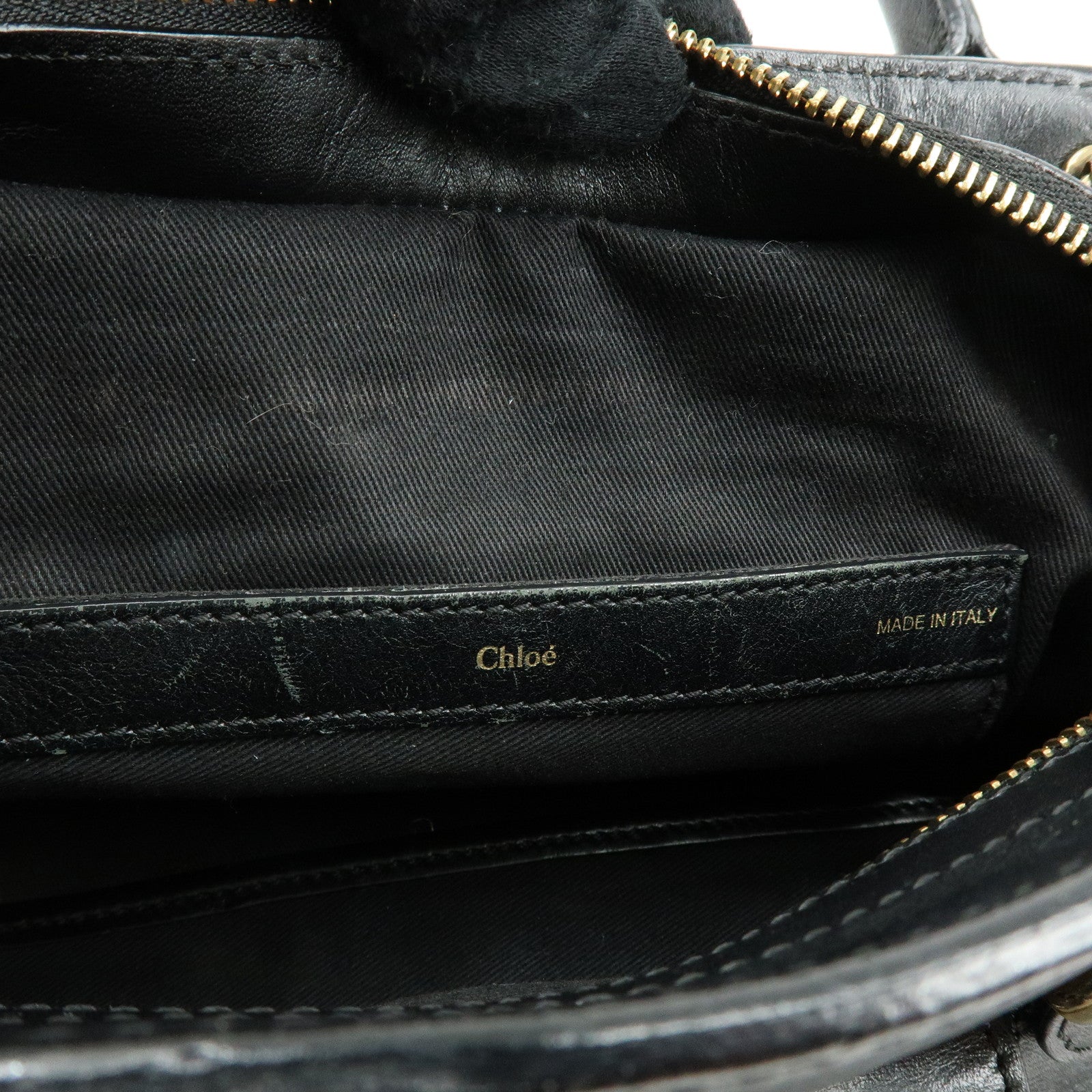 Chloe Alice Leather 2Way Bag Hand Bag Shoulder Bag Black Pink Beige