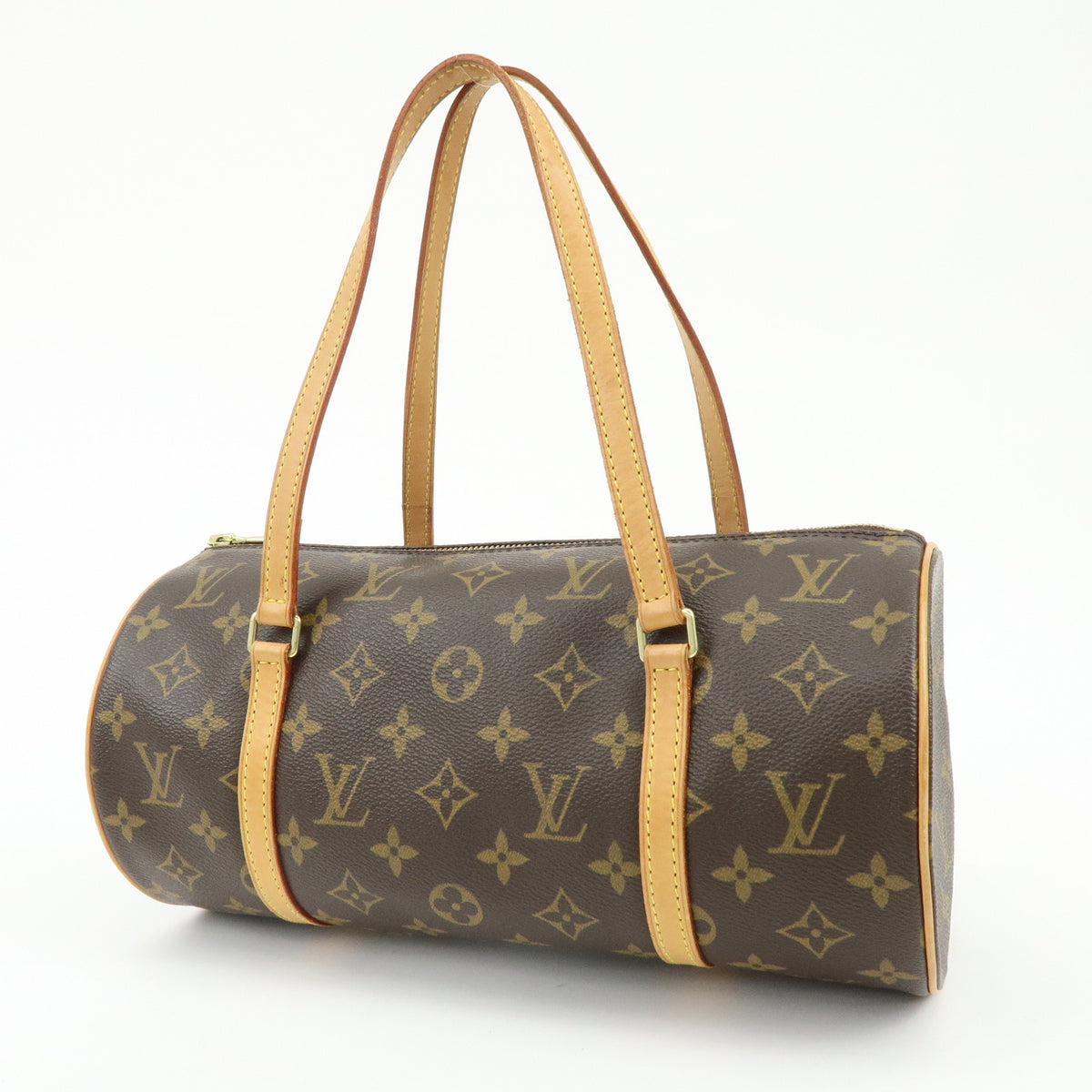Louis Vuitton Monogram Papillon 30 Hand Bag Brown M51385