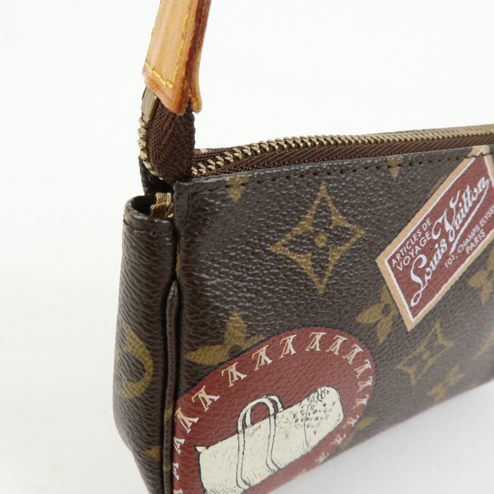 Louis Vuitton Monogram Mini Pochette Accessoire Patch Brown M95804