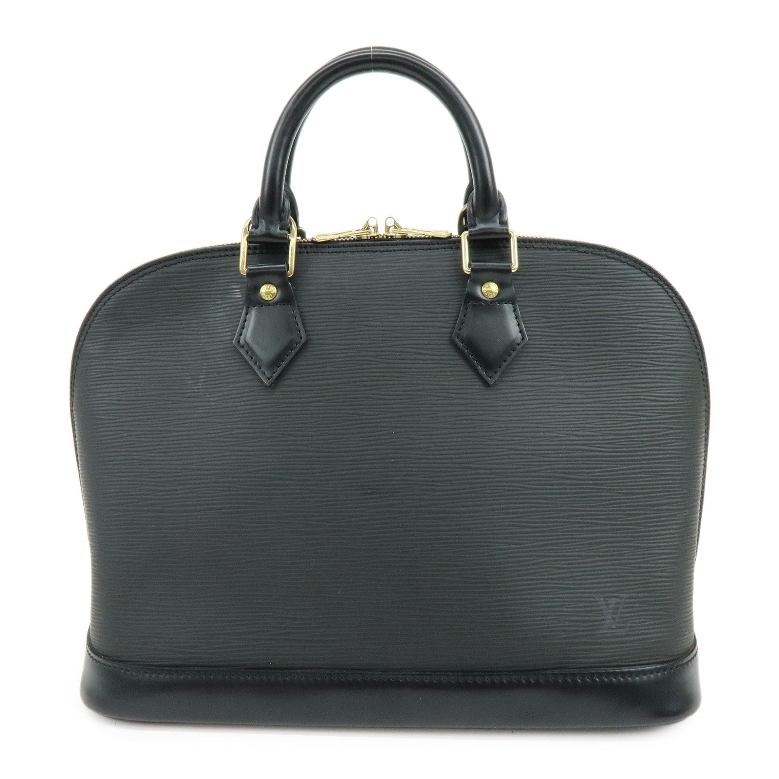 Louis Vuitton Epi Alma PM Leather Hand Bag Noir Black M52142