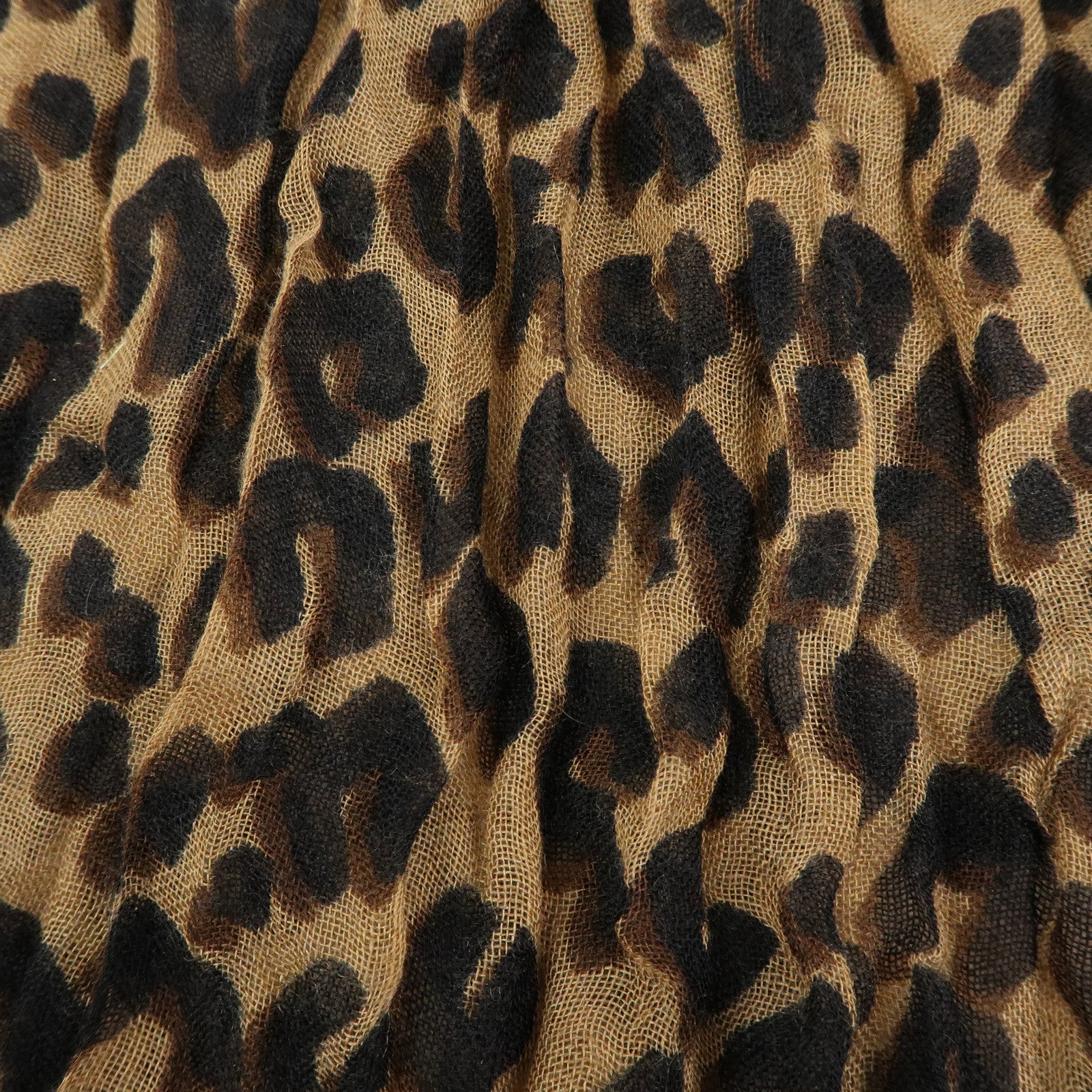 Louis Vuitton Etole Cashmere Silk Scarf Leopard Brown M72215