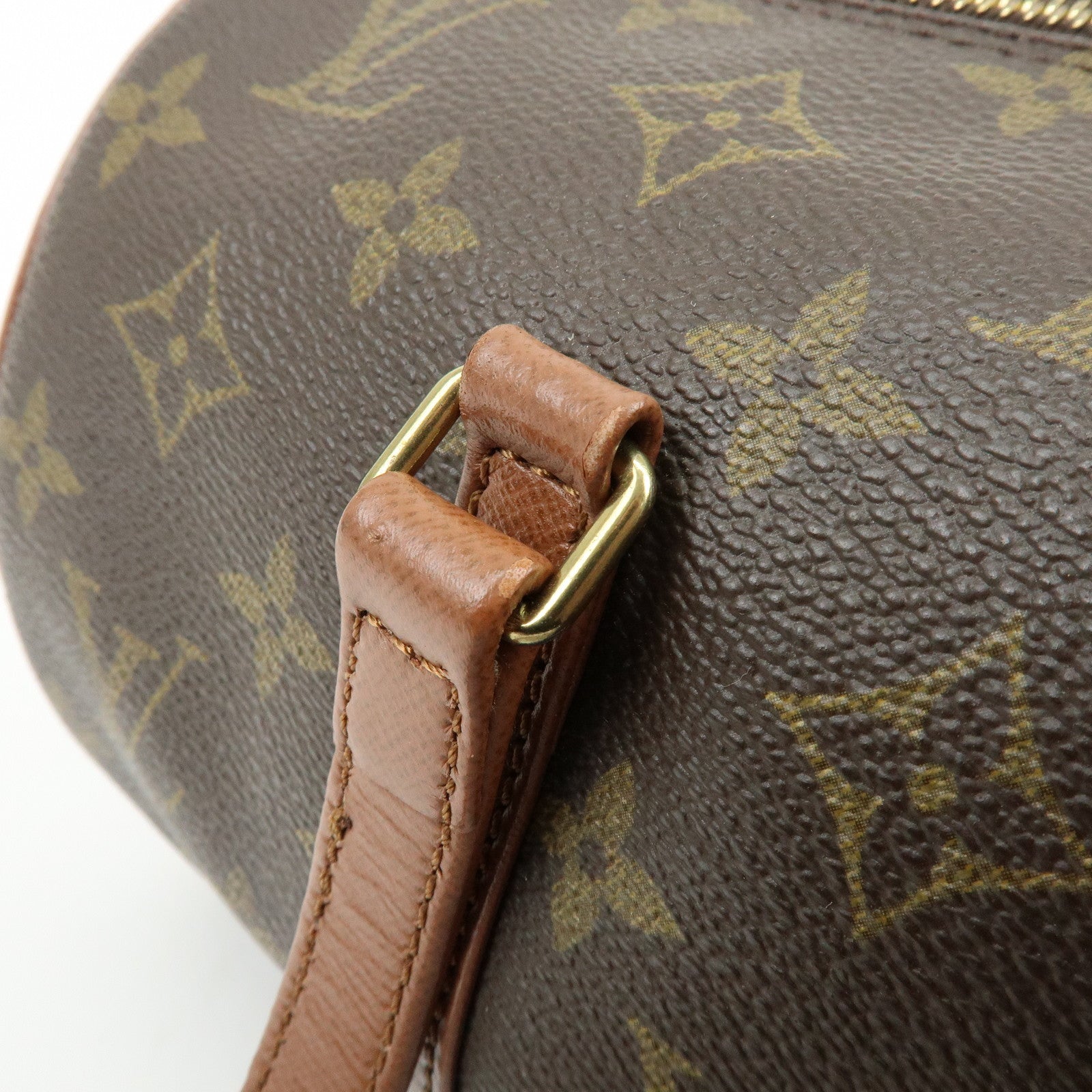Louis Vuitton Monogram Papillon 30 Hand Bag Old Style Brown M51365