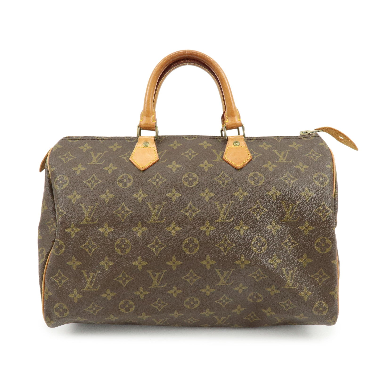 Louis Vuitton Monogram Speedy 35 Canvas Boston Bag Hand Bag M41524