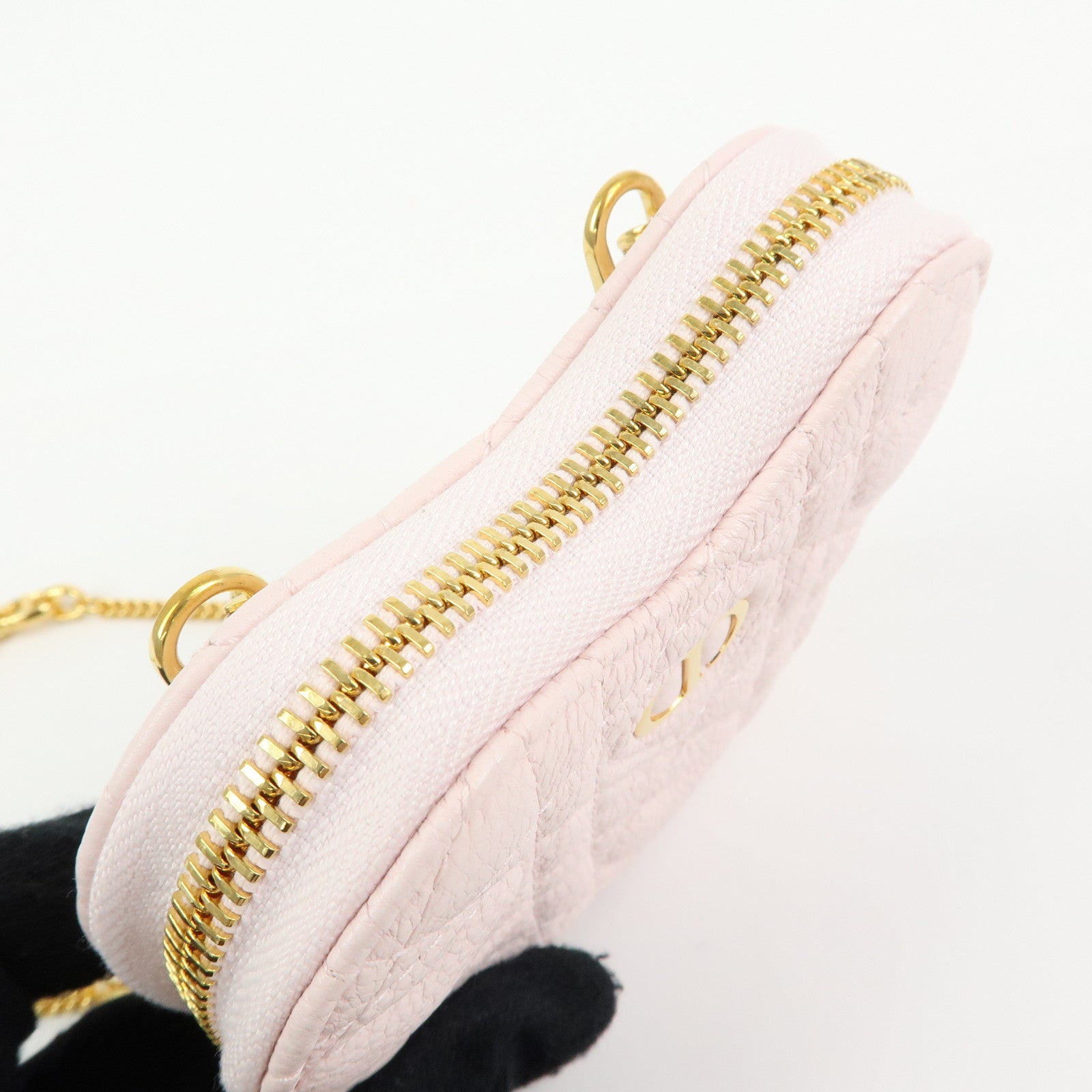 Christian Dior Cannage Dioramour Dior Caro Leather Chain Shoulder Bag