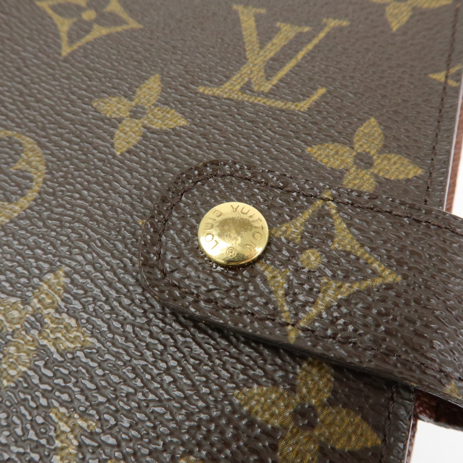 Louis Vuitton Monogram Agenda MM Planner Cover Brown R20105