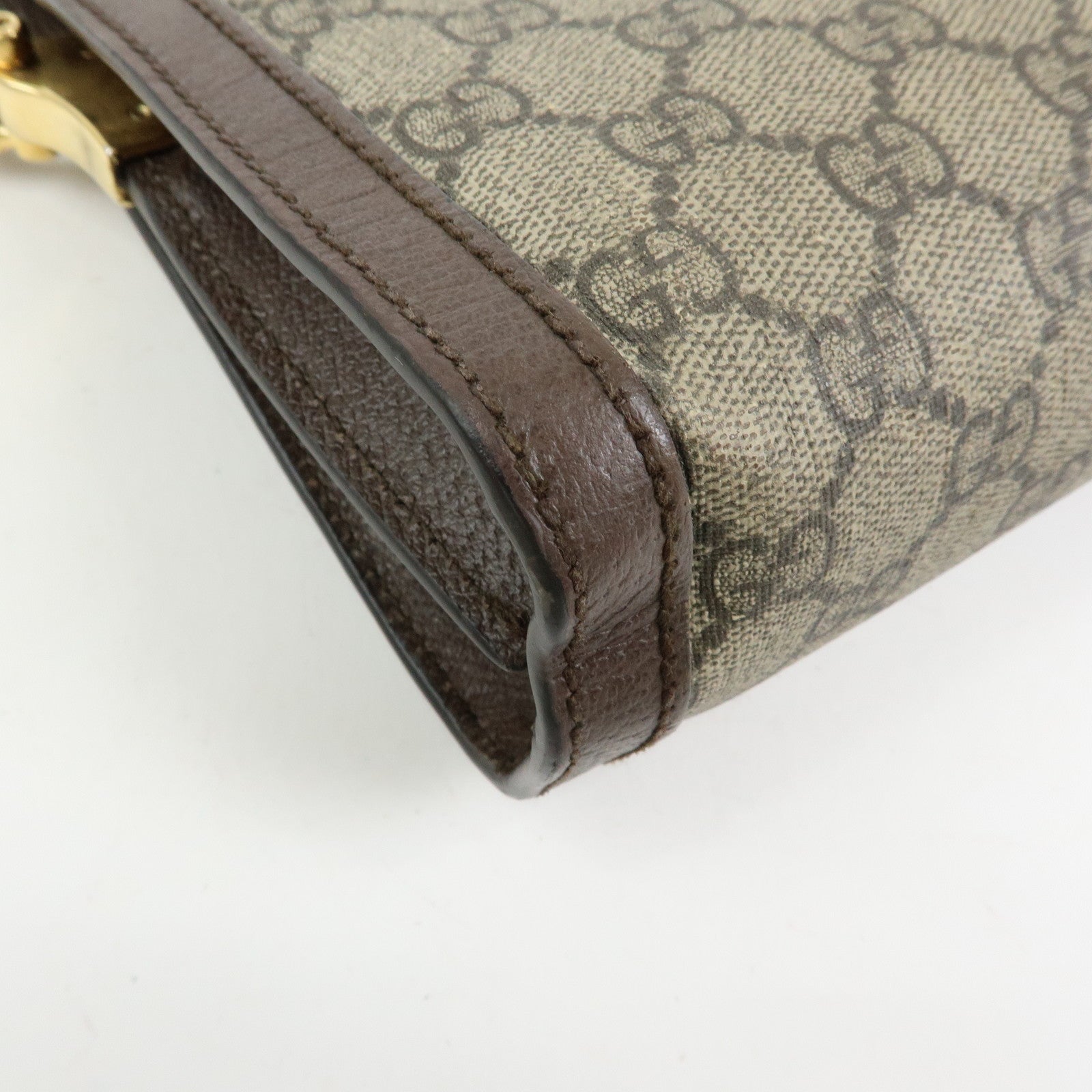 GUCCI Ophidia Sherry GG Supreme Chain Shoulder Bag Beige Brown 503877