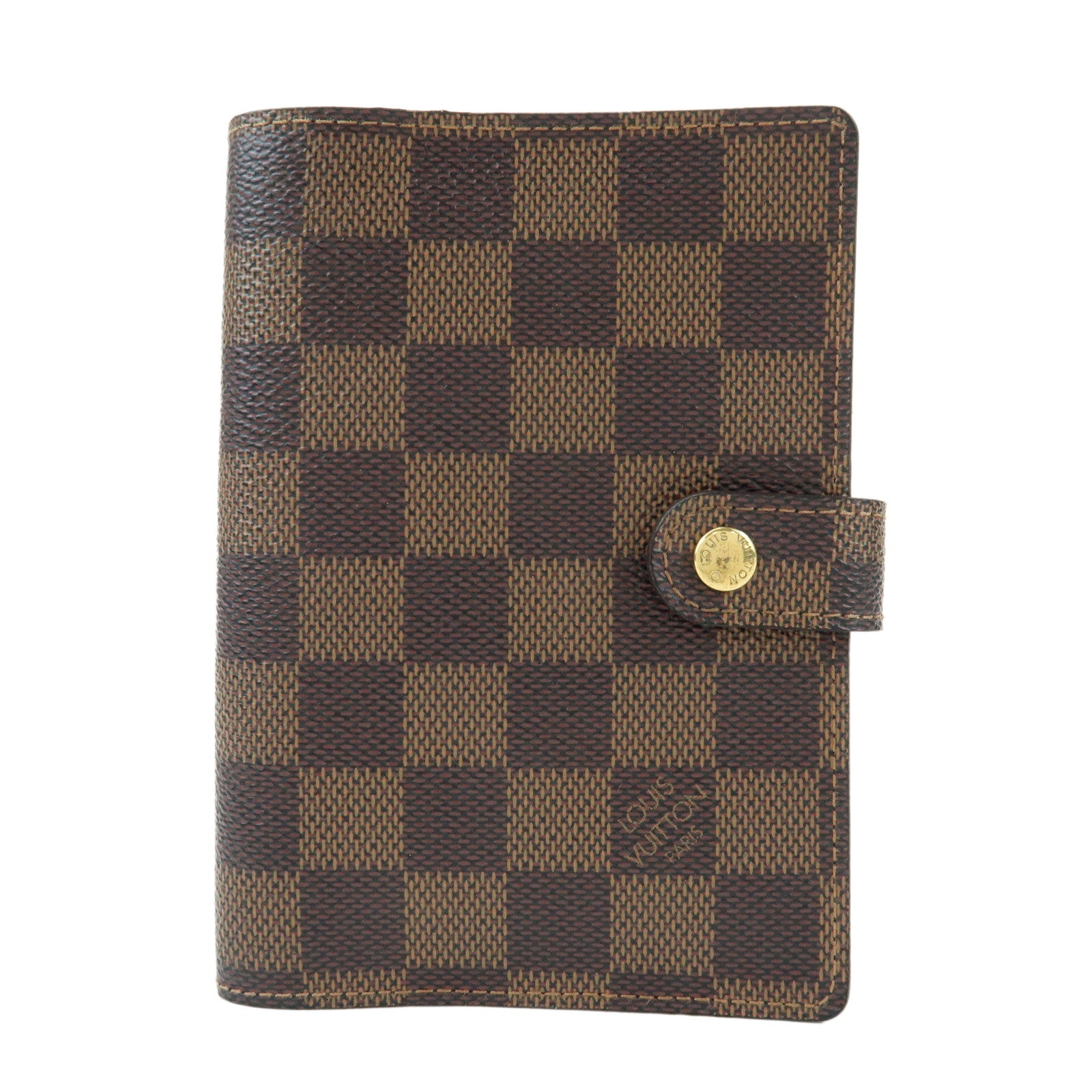 Louis Vuitton Damier Agenda PM Planner Cover Damier Ebene R20700