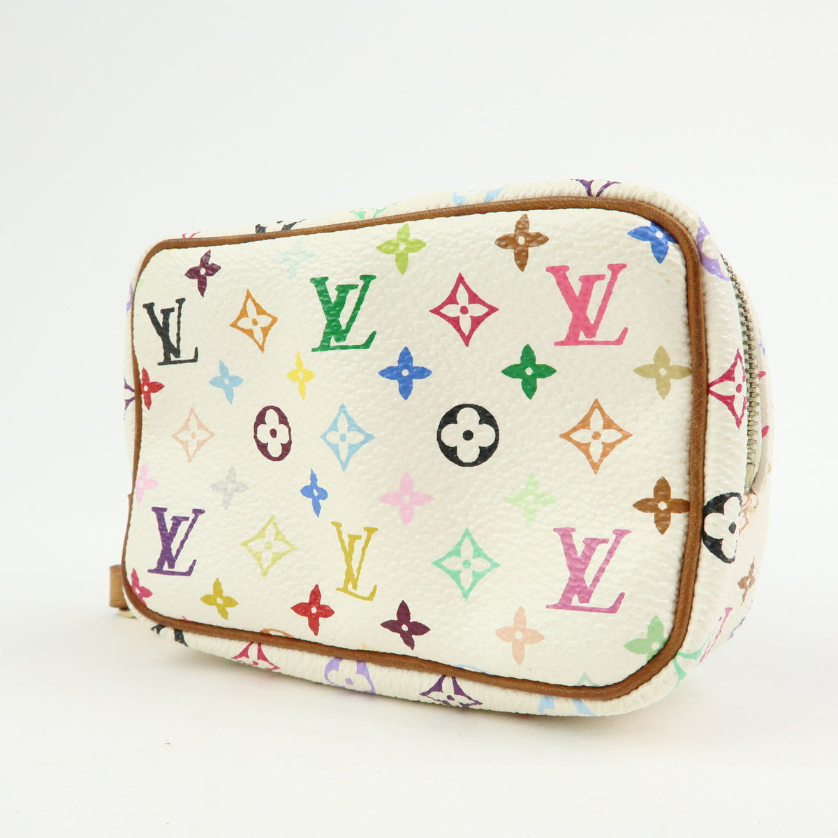 Louis Vuitton Monogram Multicolor Trousse Wapity Pouch Blanc M58033