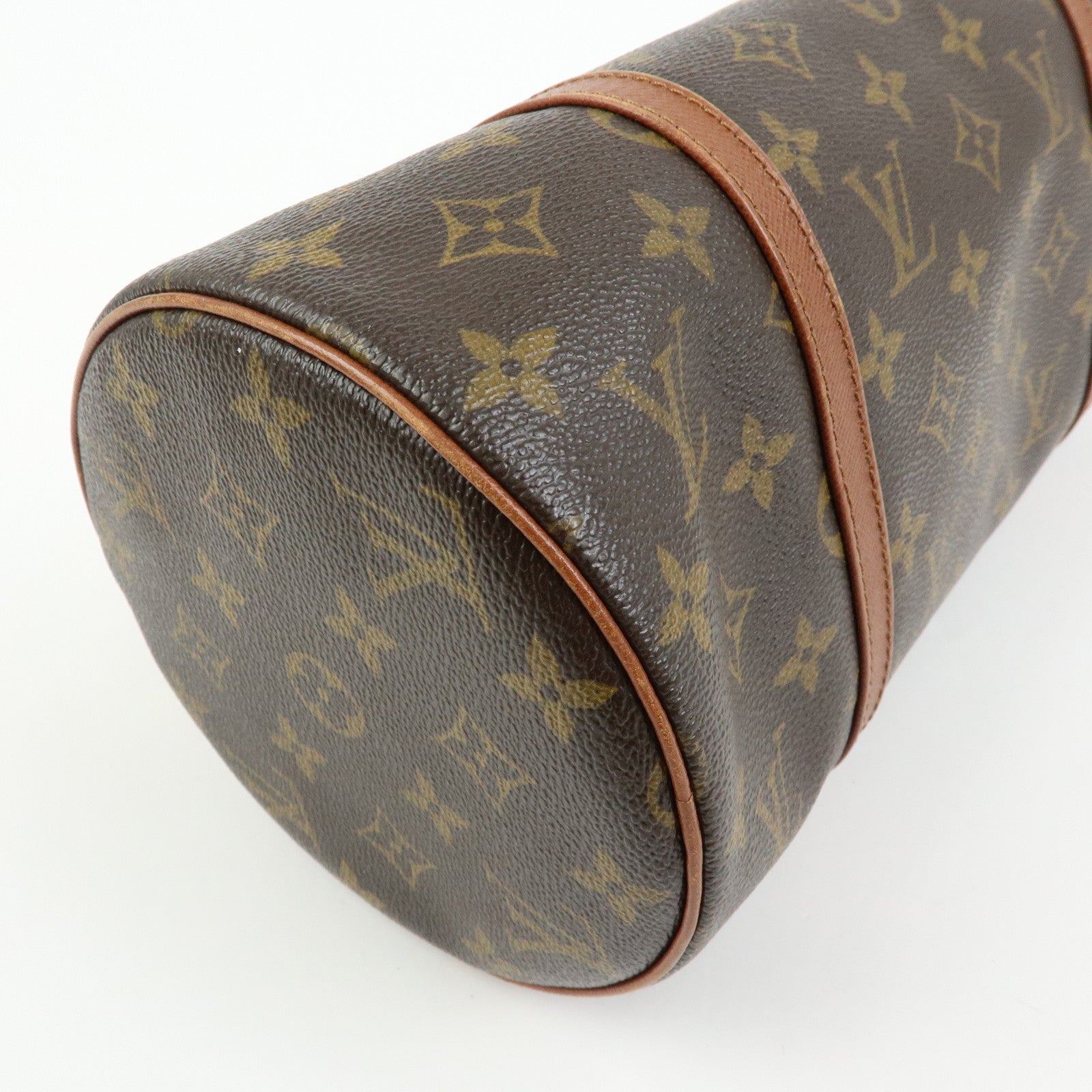 Louis Vuitton Monogram Papillon 30 Hand Bag Brown Old Style M51365