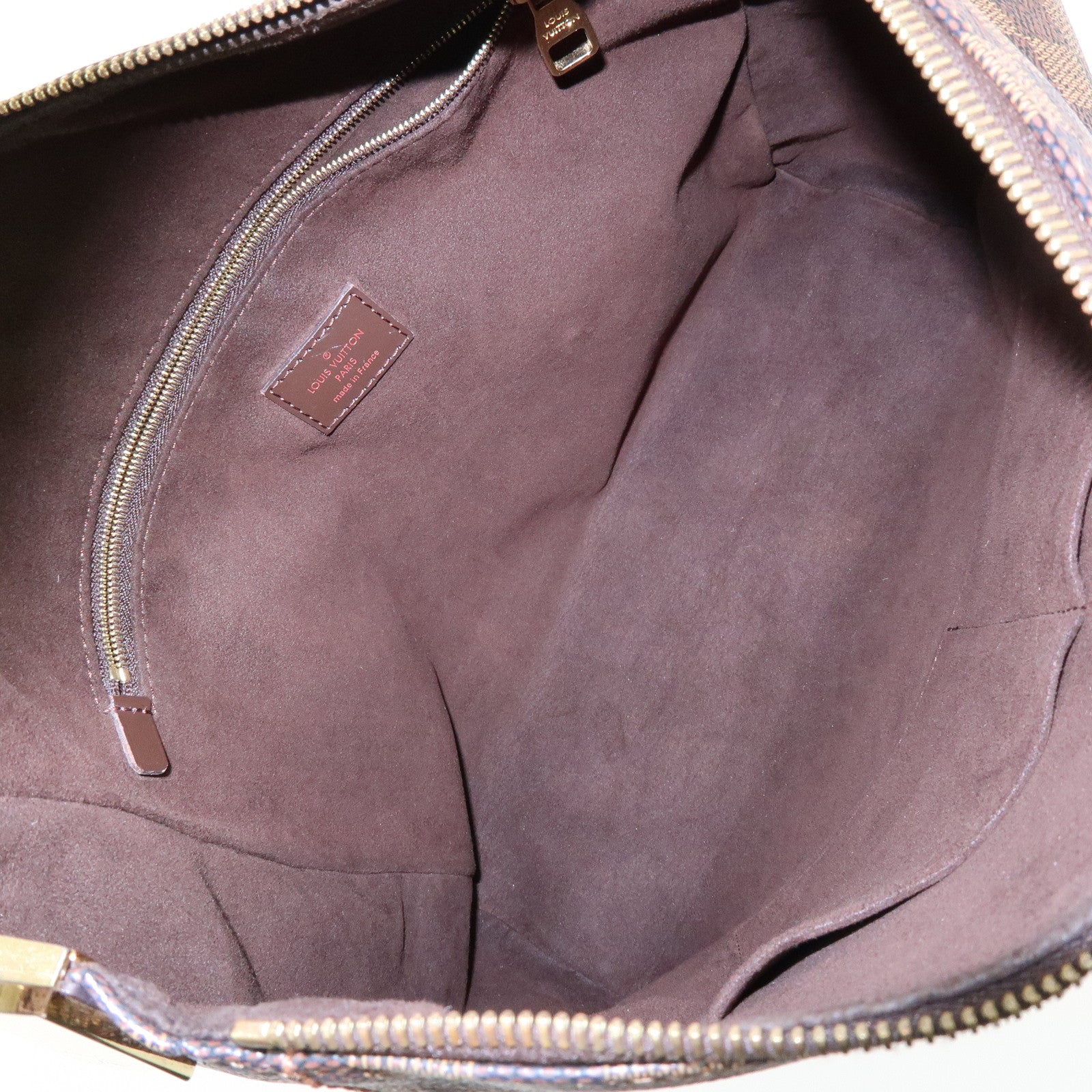 Louis Vuitton Damier Canvas Portobello PM Shoulder Bag Brown N41184