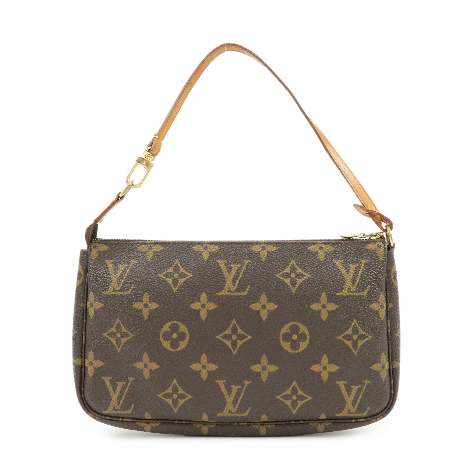 Louis Vuitton Monogram Pochette Accessoires Hand Bag Brown M51980