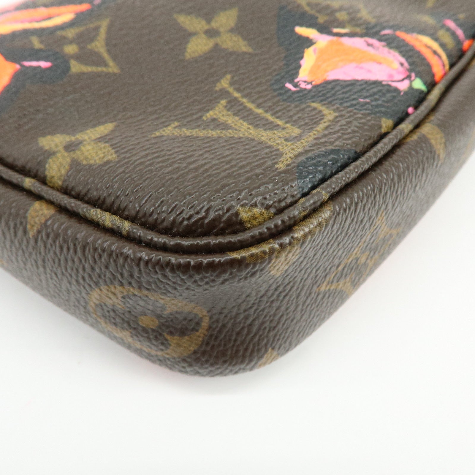 Louis Vuitton Monogram Rose Pochette Accessoires Hand Bag Pouch M48615