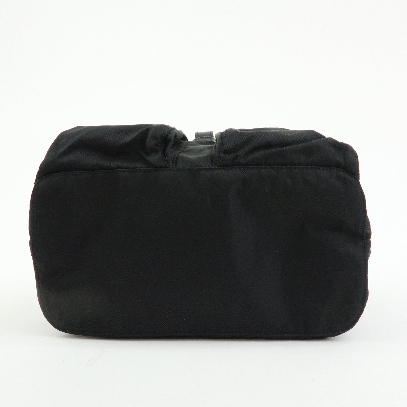 PRADA Triangle Logo Nylon Backpack Rucksack Black 1BZ005