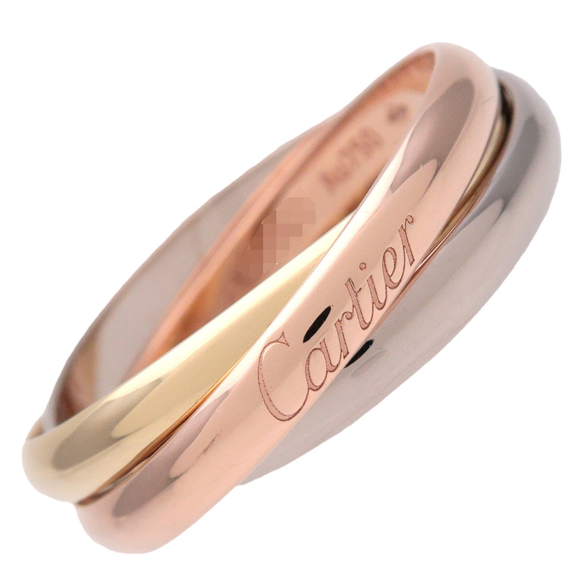 Cartier Trinity Ring SM K18 750YG/WG/PG #56 US7.75 EU56 HK17