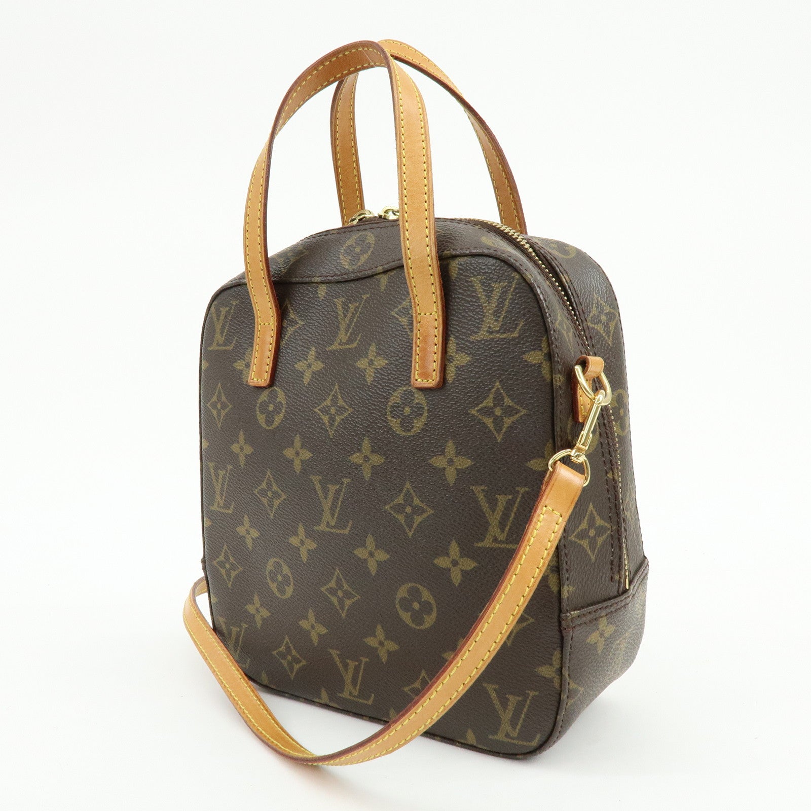 Louis Vuitton Monogram Spontini 2Way Shoulder Bag Hand Bag Brown M47500