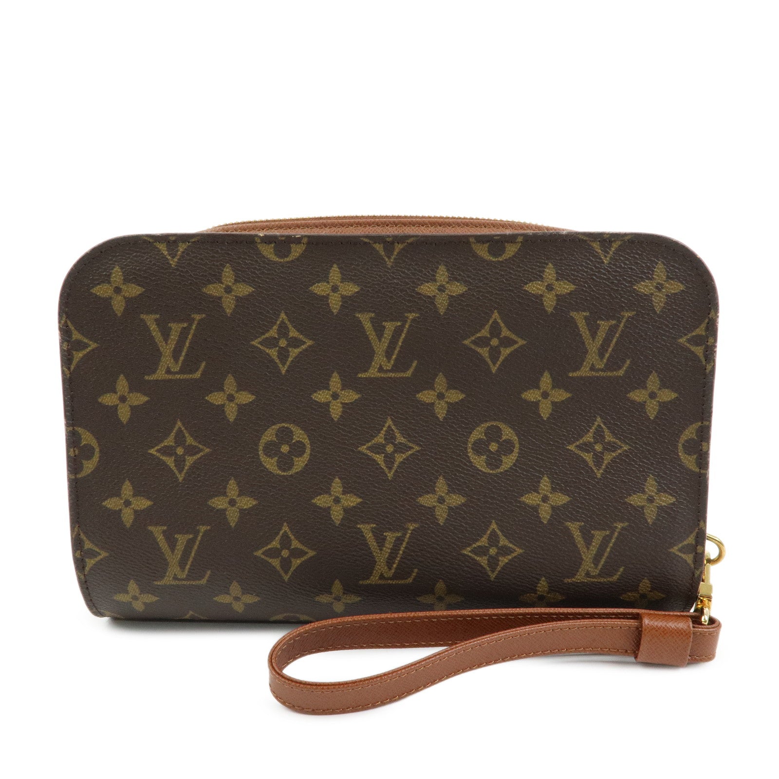 Louis Vuitton Monogram Orsay Clutch Bag Pouch Brown M51790