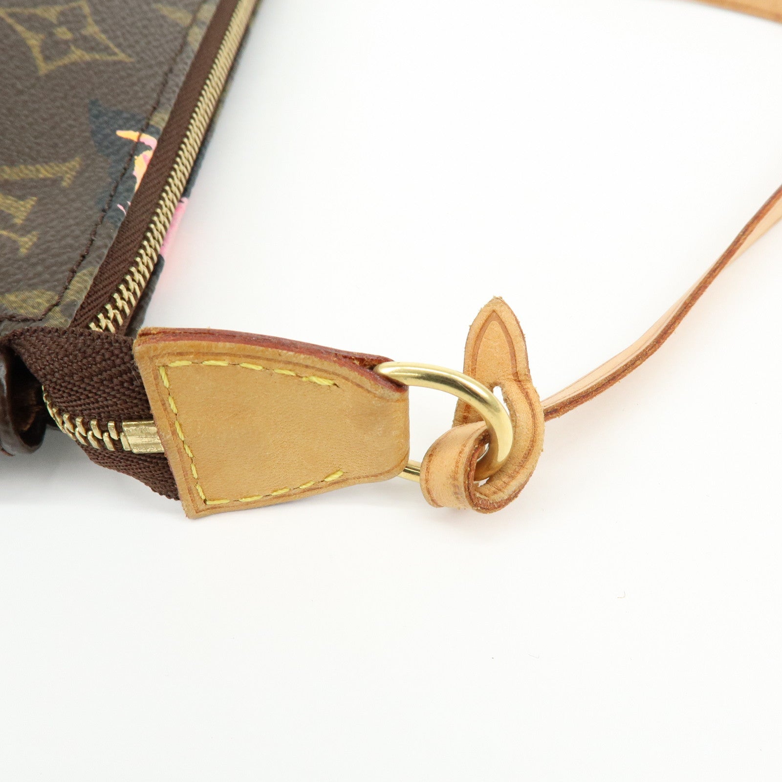 Louis Vuitton Monogram Rose Pochette Accessoires Hand Bag Pouch M48615