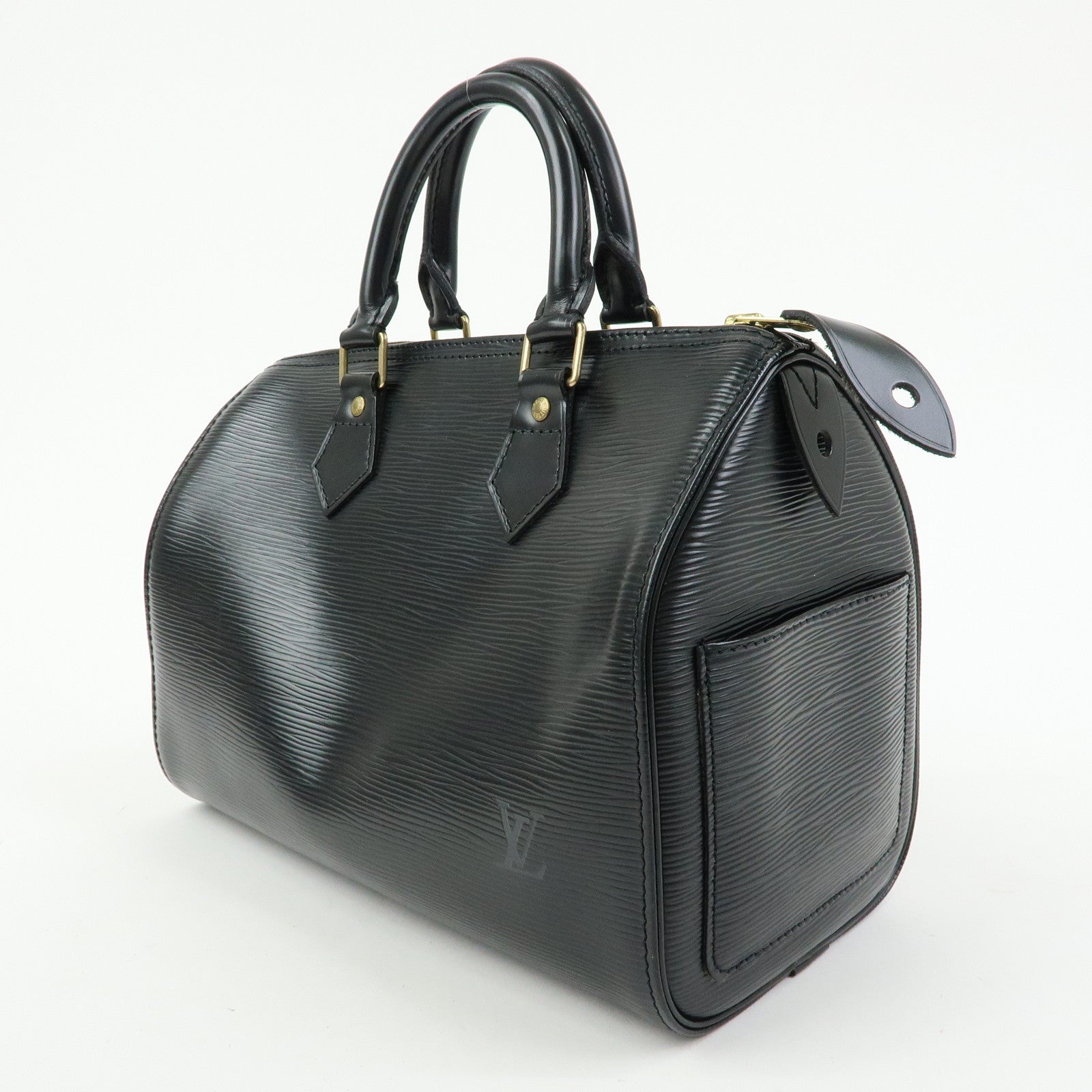 Louis Vuitton Epi Speedy 25 Boston Bag Hand Bag Noir Black M43012