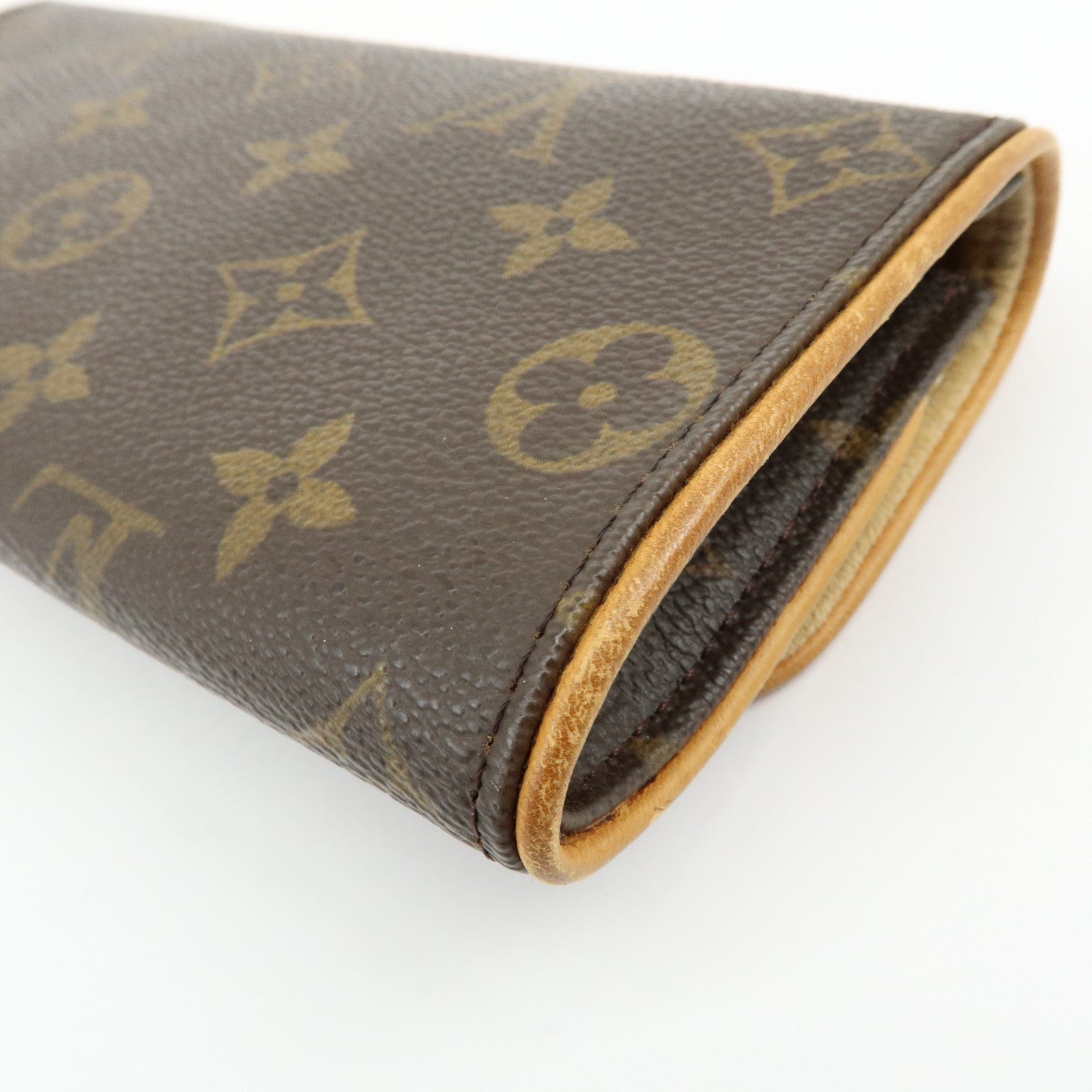 Louis Vuitton Monogram Pochette Twin PM Shoulder Bag Brown M51854