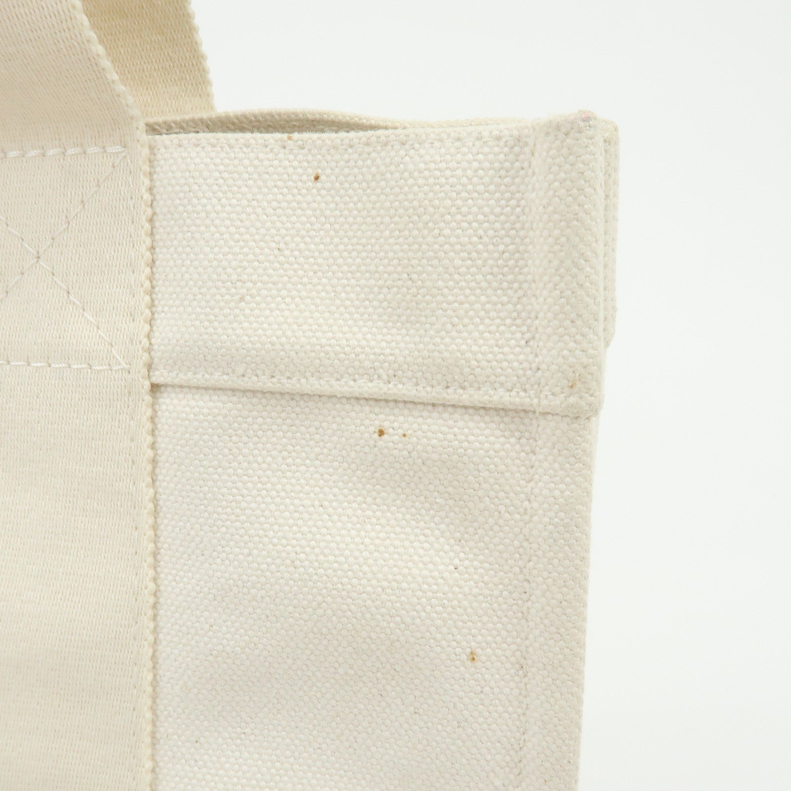 HERMES Bora Bora PM Canvas Tote Bag Hand Bag Ivory