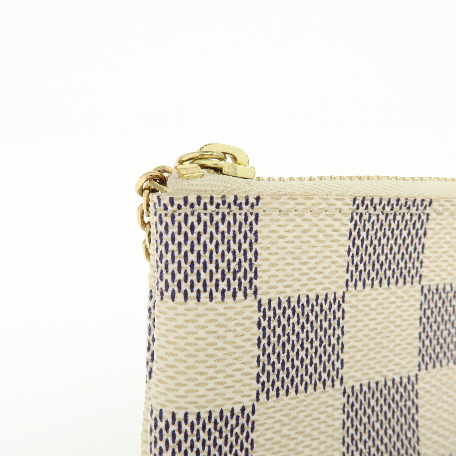 Louis Vuitton Damier Azur Pochette Cles Coin Case N62659