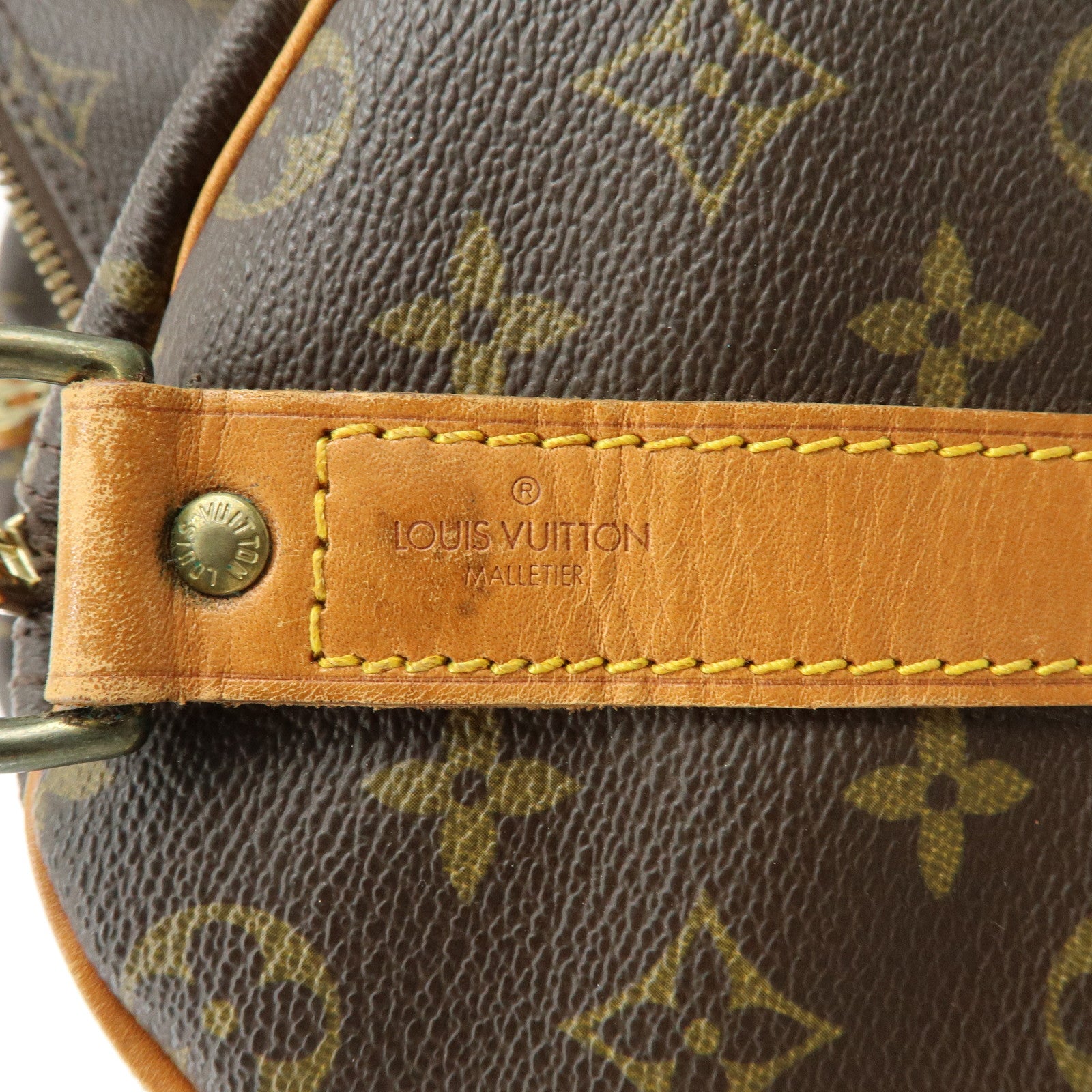 Louis Vuitton Keep All Bandouliere 50 Boston Bag Brown M41416
