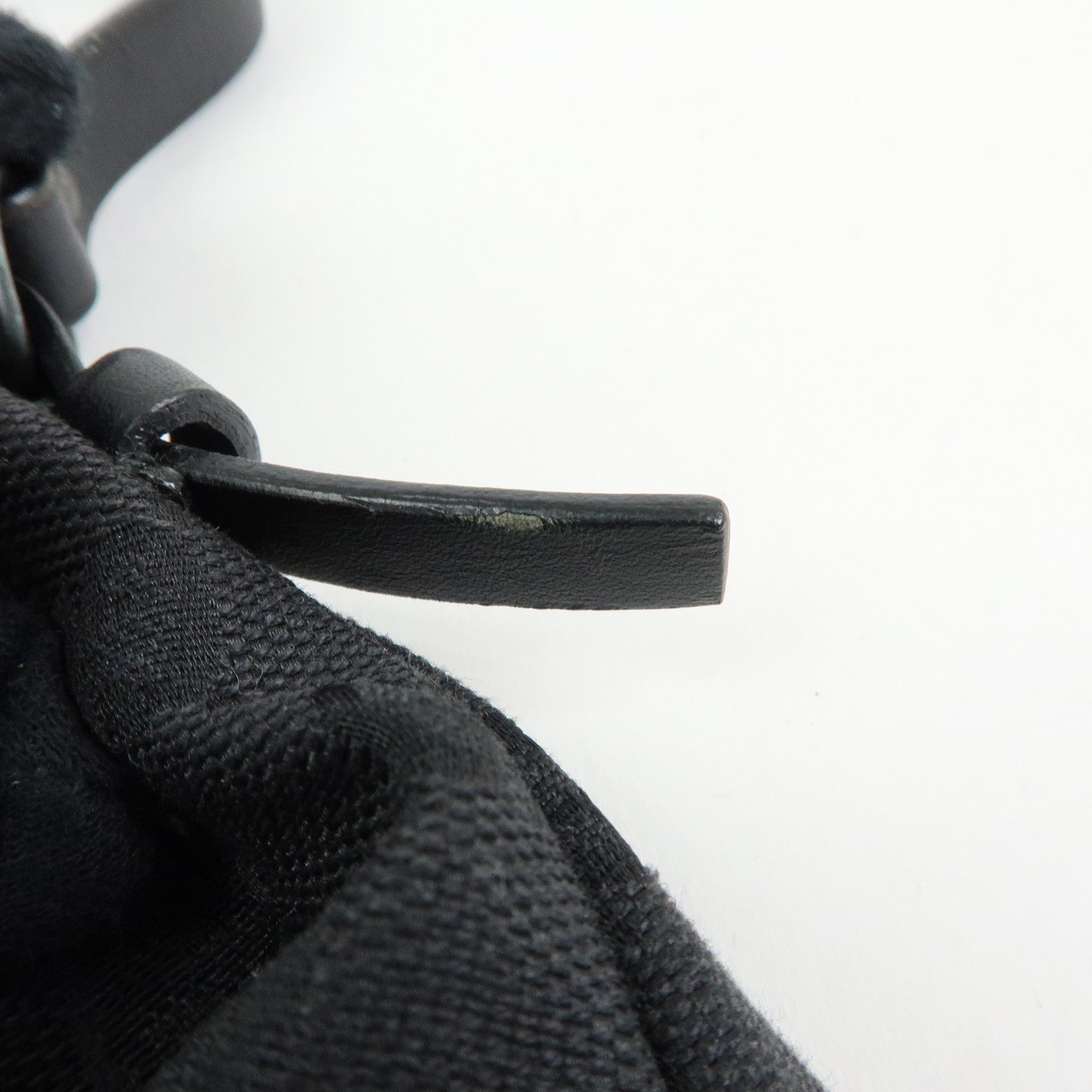 GUCCI GG Canvas Leather Hand Bag Accessory Pouch Black 103399