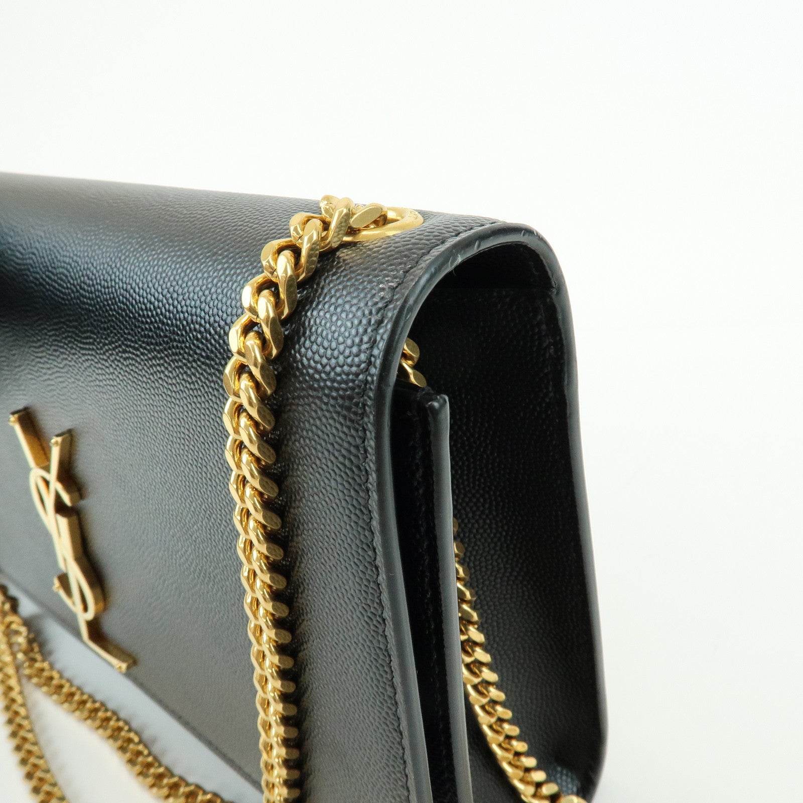 SAINT LAURENT PARIS Casandra Kate Leather Chain Shoulder Bag 364021