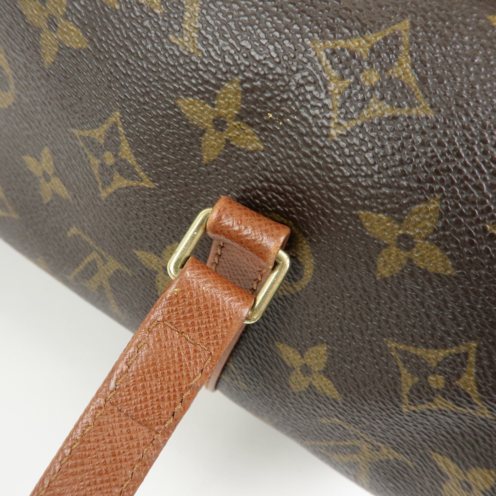 Louis Vuitton Monogram Papillon 30 Hand Bag Brown Old Style M51365