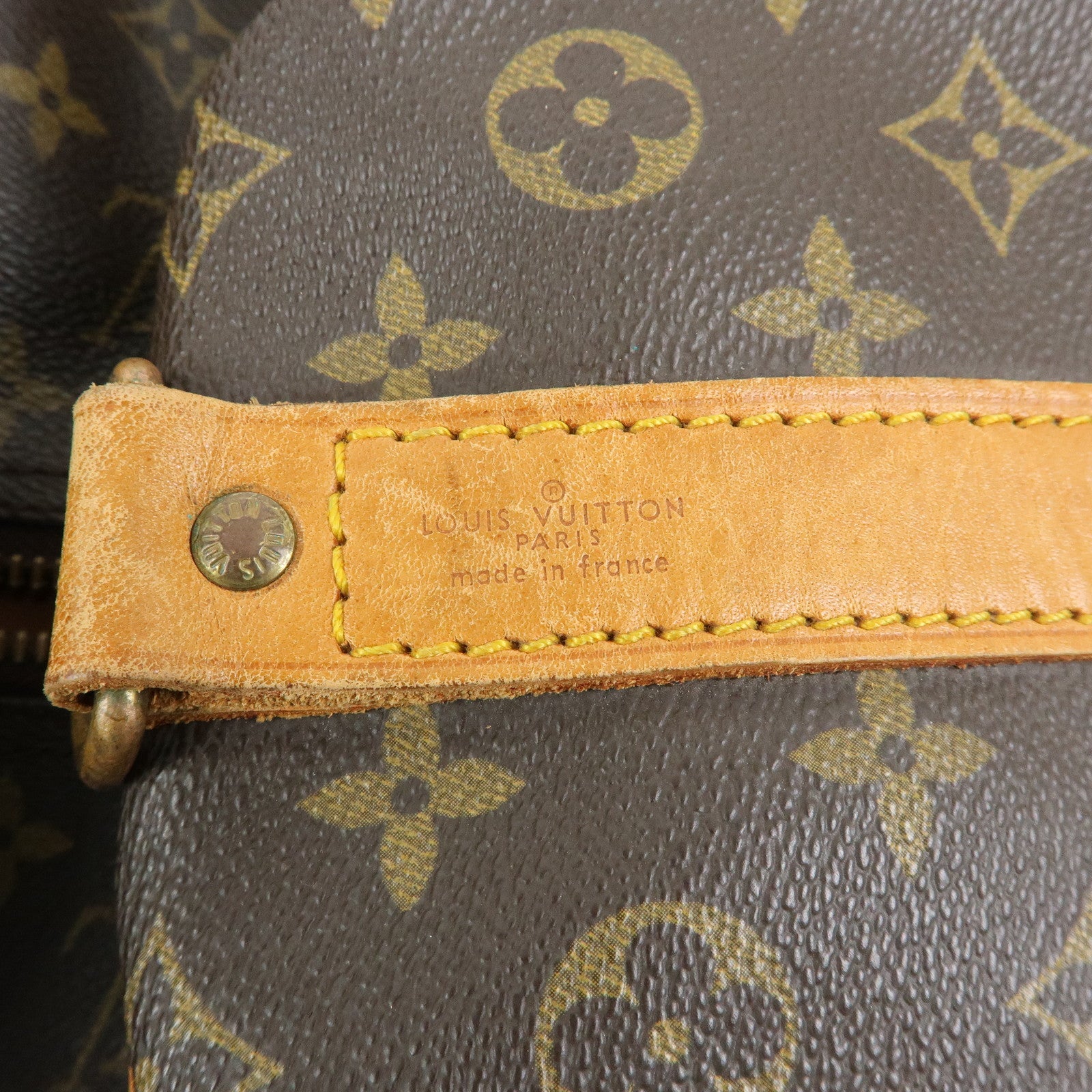 Louis Vuitton Keep All Bandouliere 55 Boston Bag Hand Bag Brown M41414