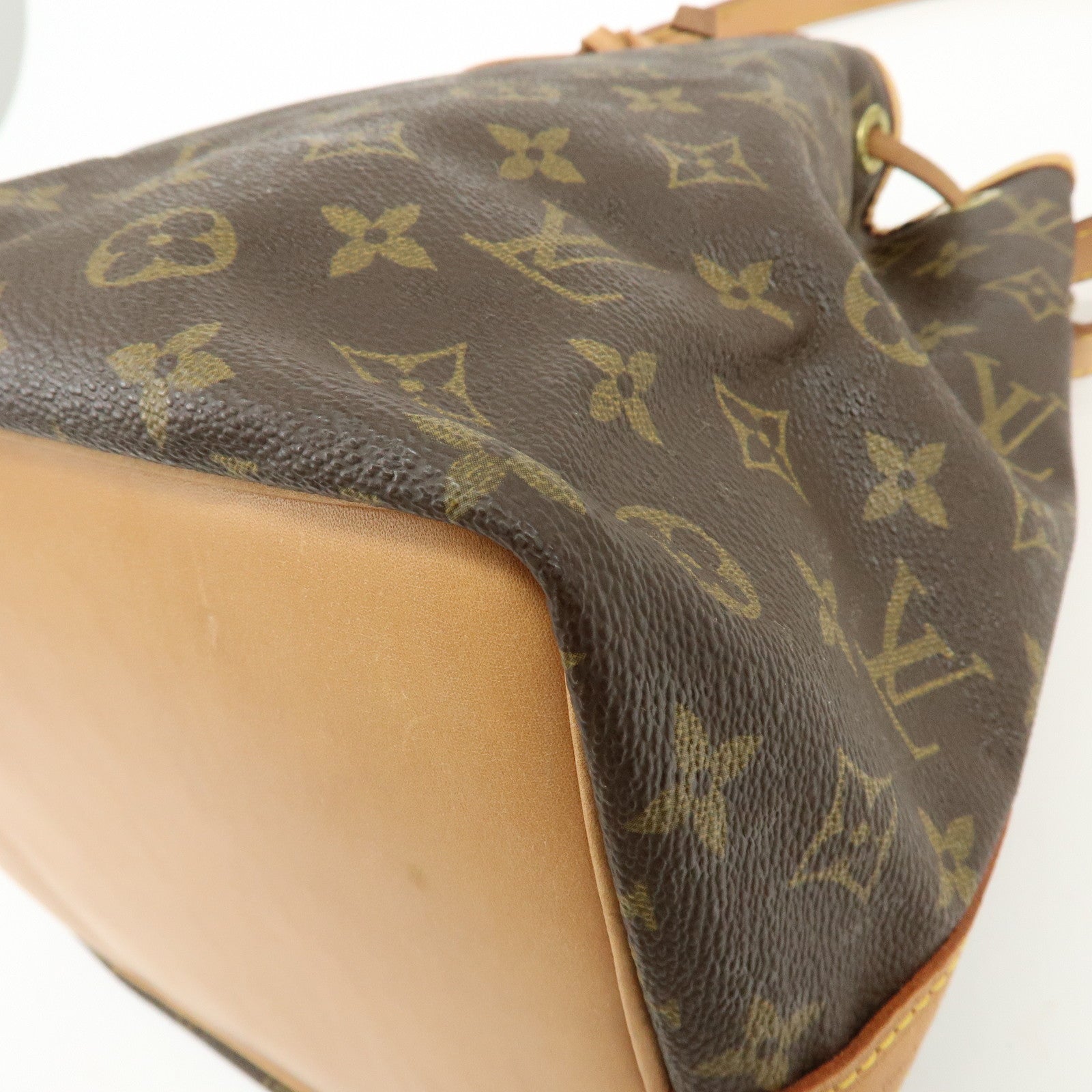 Louis Vuitton Monogram Petit Noe Shoulder Bag Brown M42226