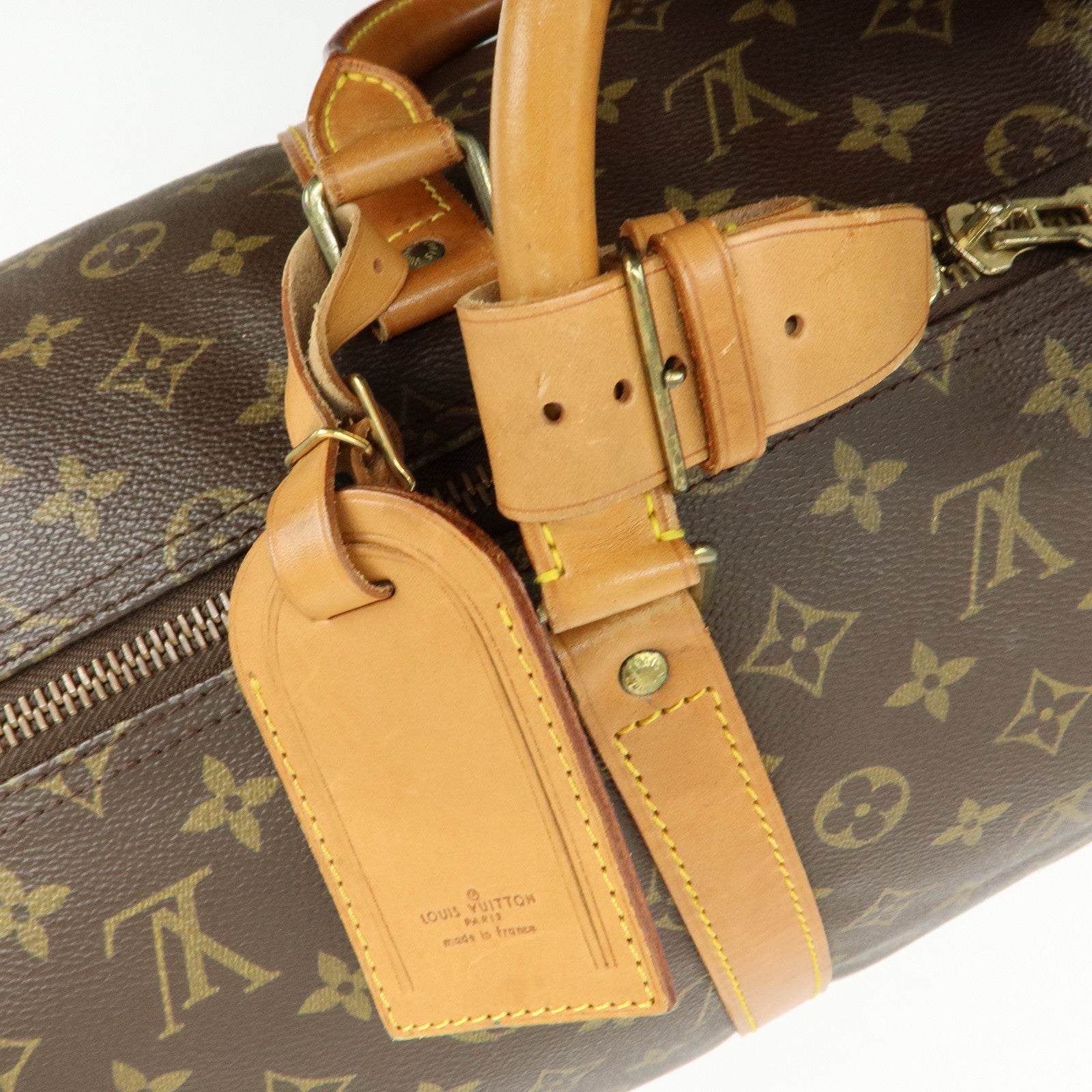 Louis Vuitton Monogram Keep All 55 Boston Bag Brown M41414